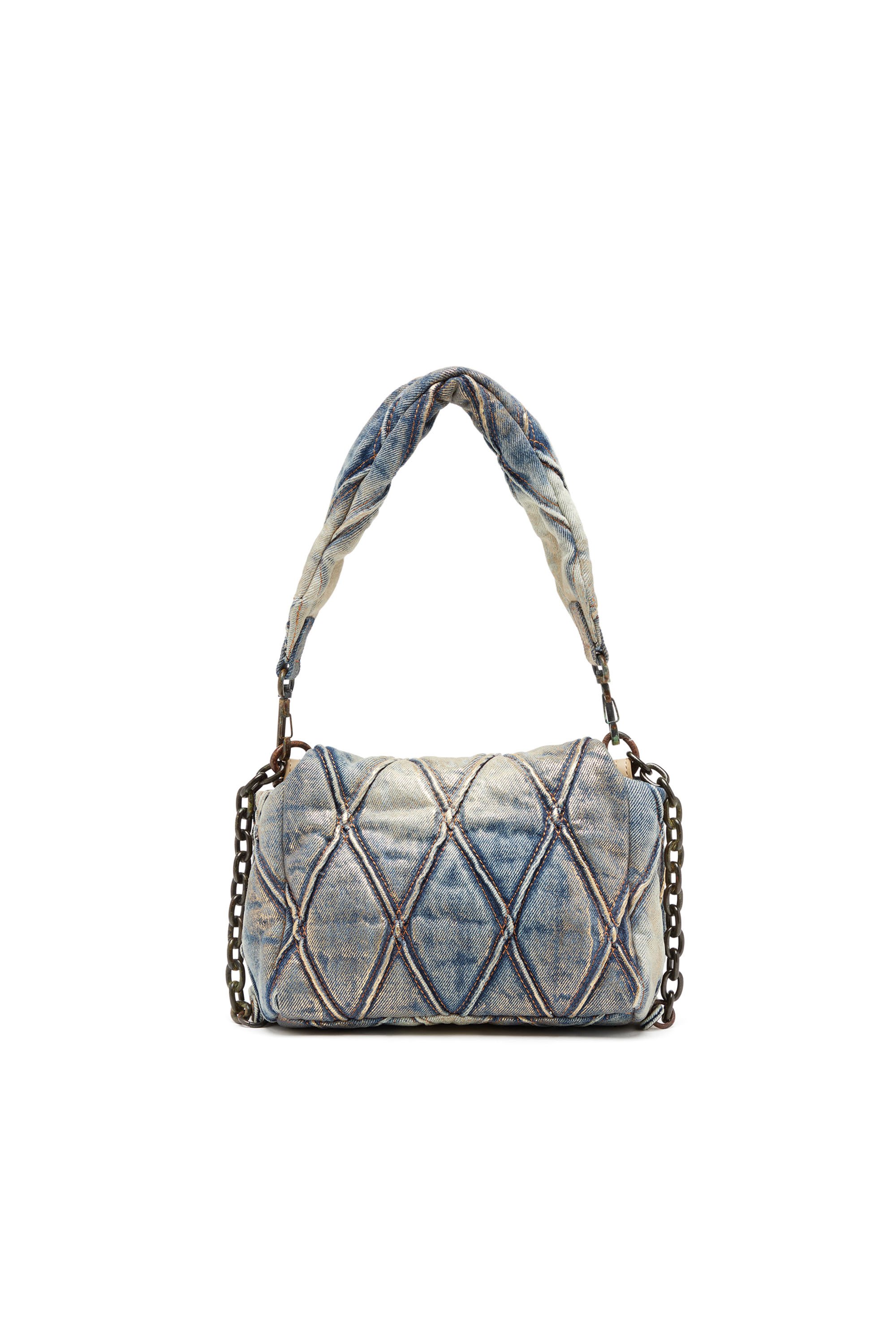 Women's Charm-D Shoulder M - Handbag in quilted denim