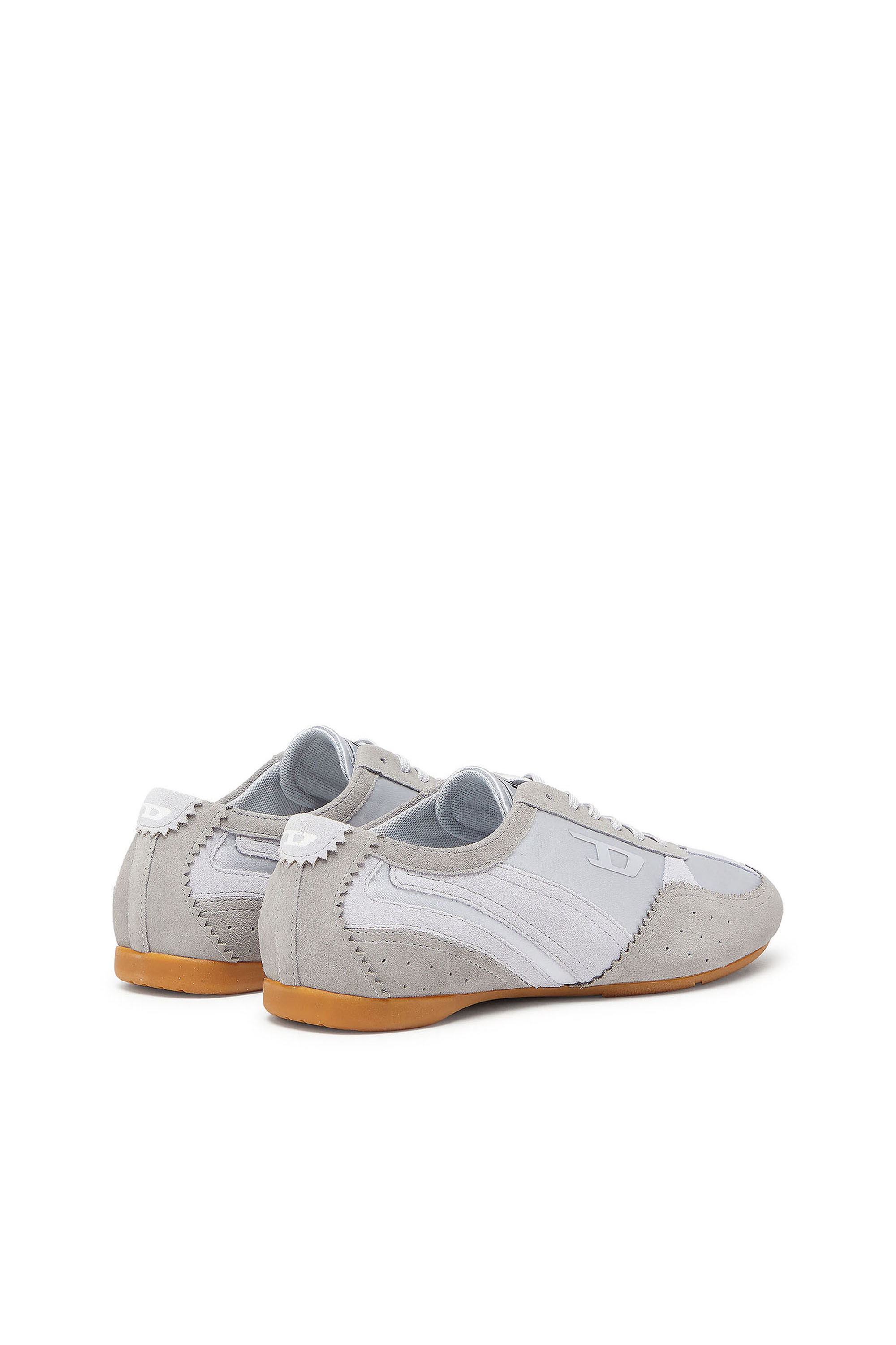 Diesel - D-MILE LOW II W, Woman's D-Mile- Sneakers with suede overlays in Light Blue - 3