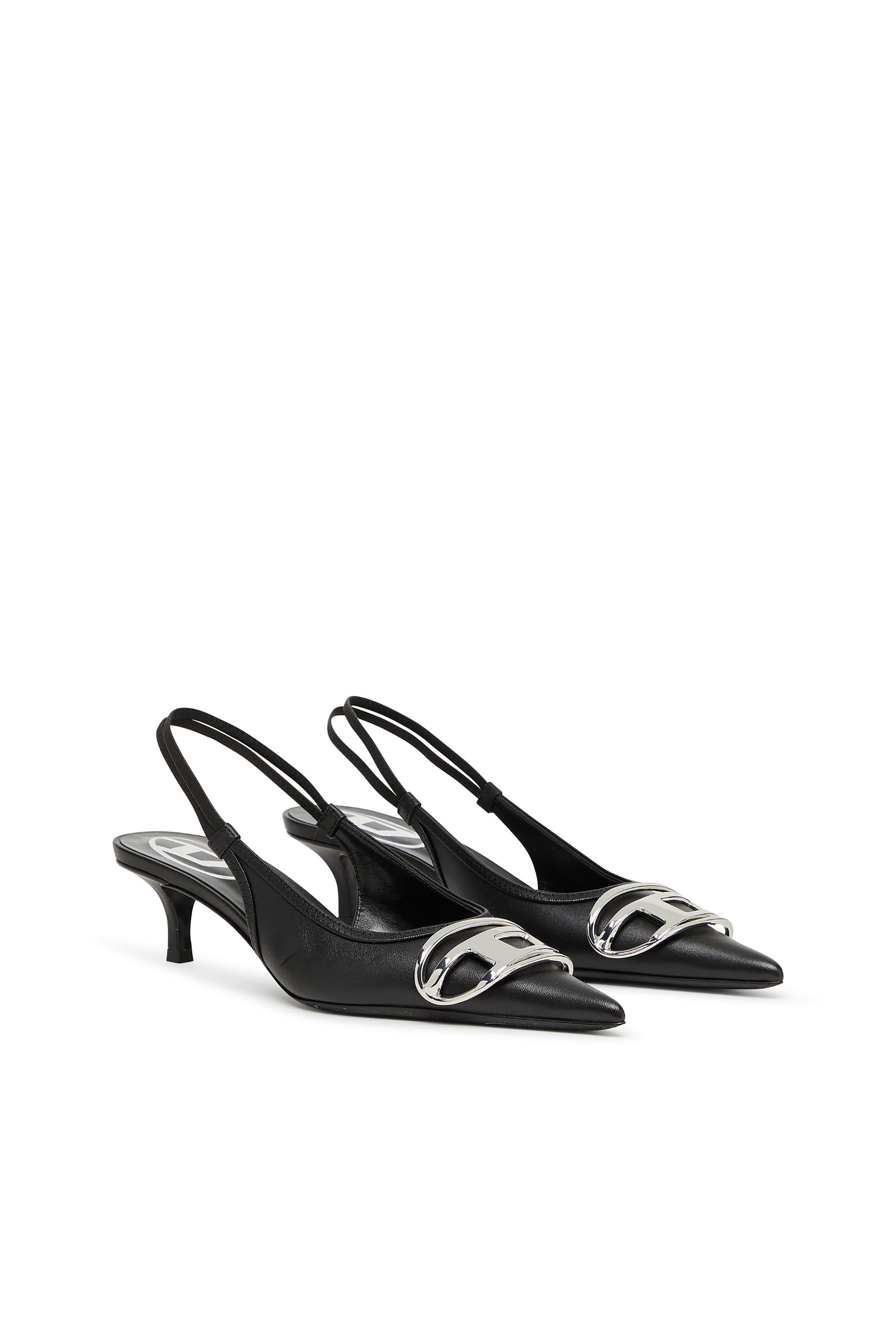 Diesel - D-VENUS SB 40, Woman's Slingback pumps in nappa leather in Black - 2