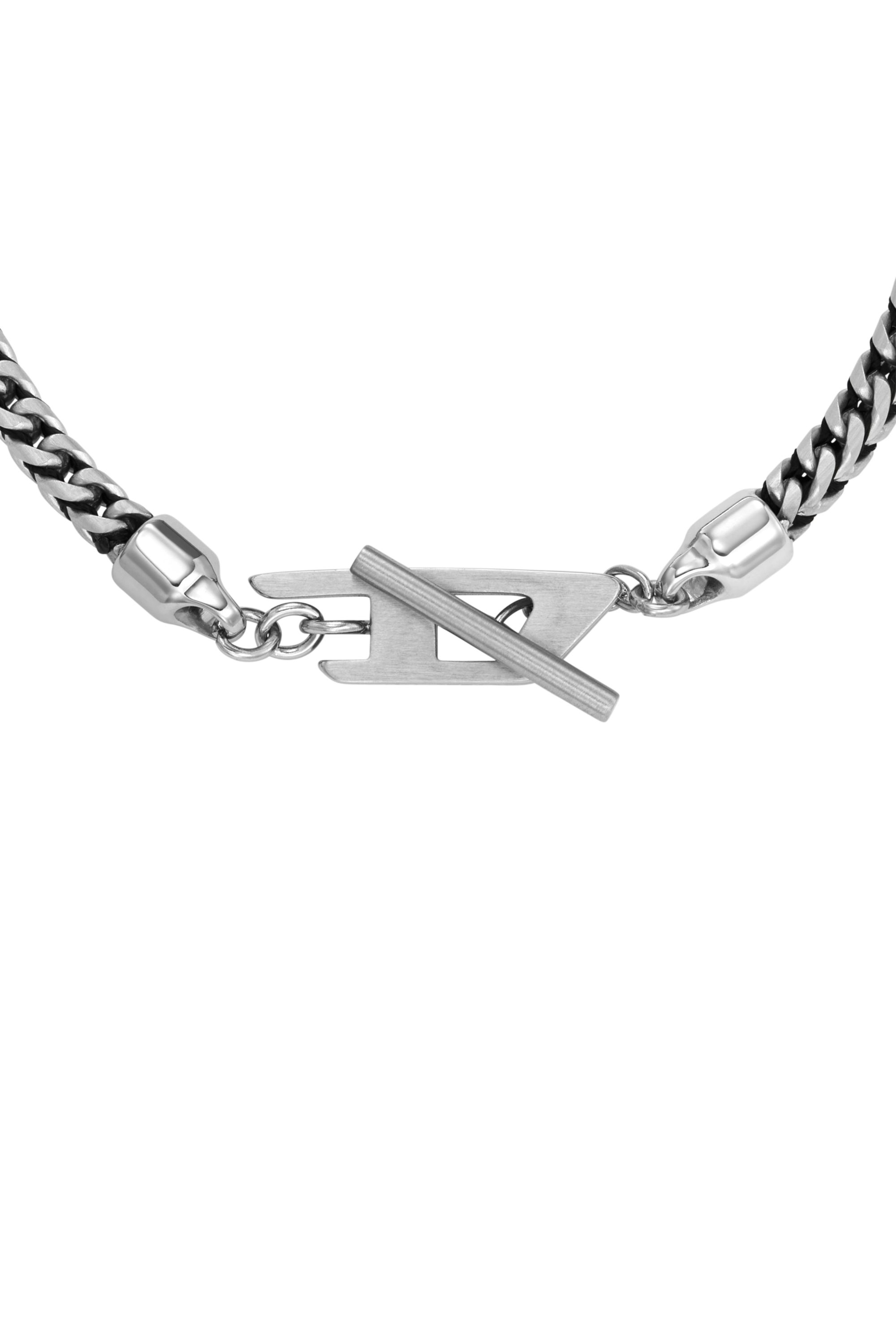 Diesel - DX1551040 JEWEL, Unisex's Stainless Steel Chain Bracelet in Silver/Black - 2