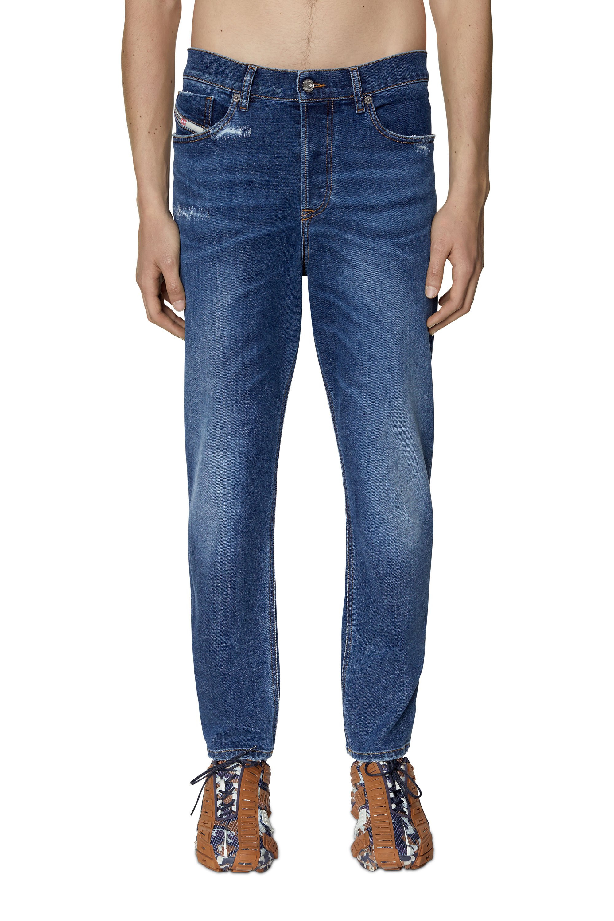 Diesel - 2005 D-Fining 09E07 Tapered Jeans, Medium blue - Image 1