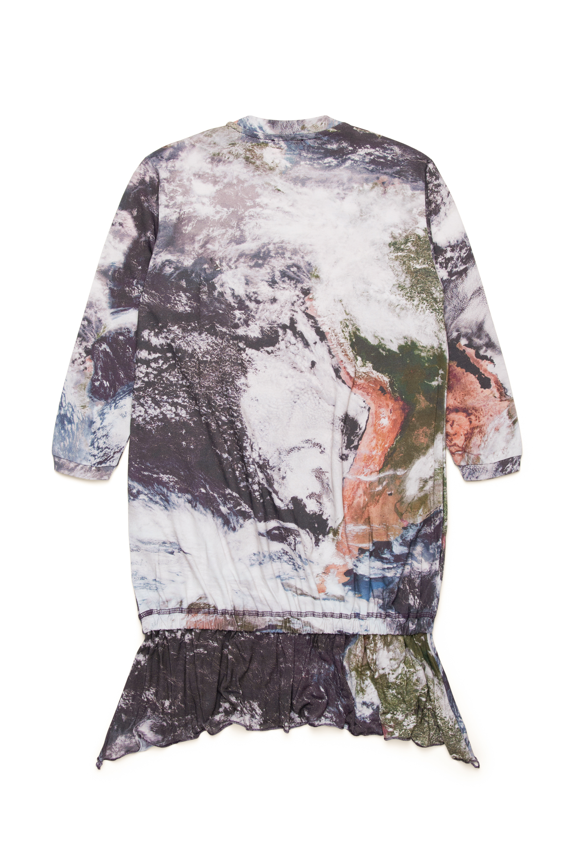 Diesel - DOLLYOD, Woman Asymmetric dress with Planet Camo print in Multicolor - Image 2