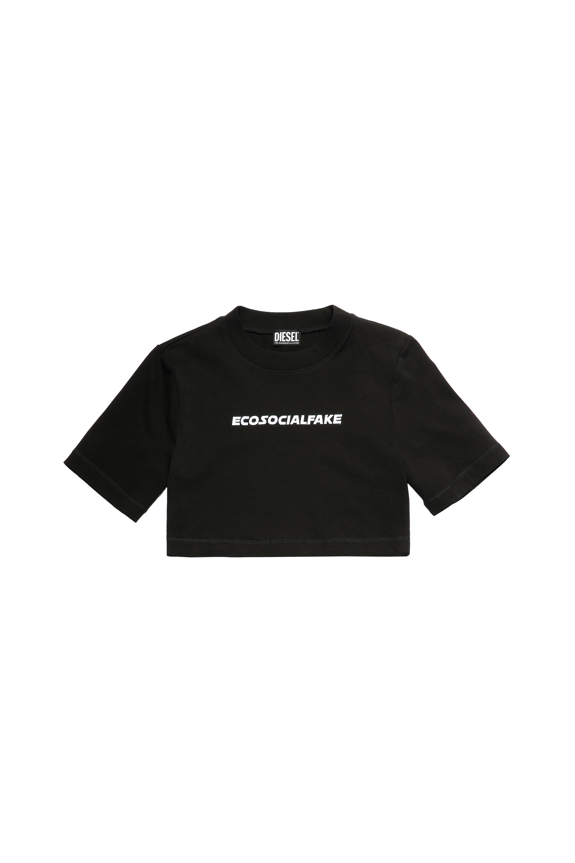 T-RECROP, Black - T-Shirts