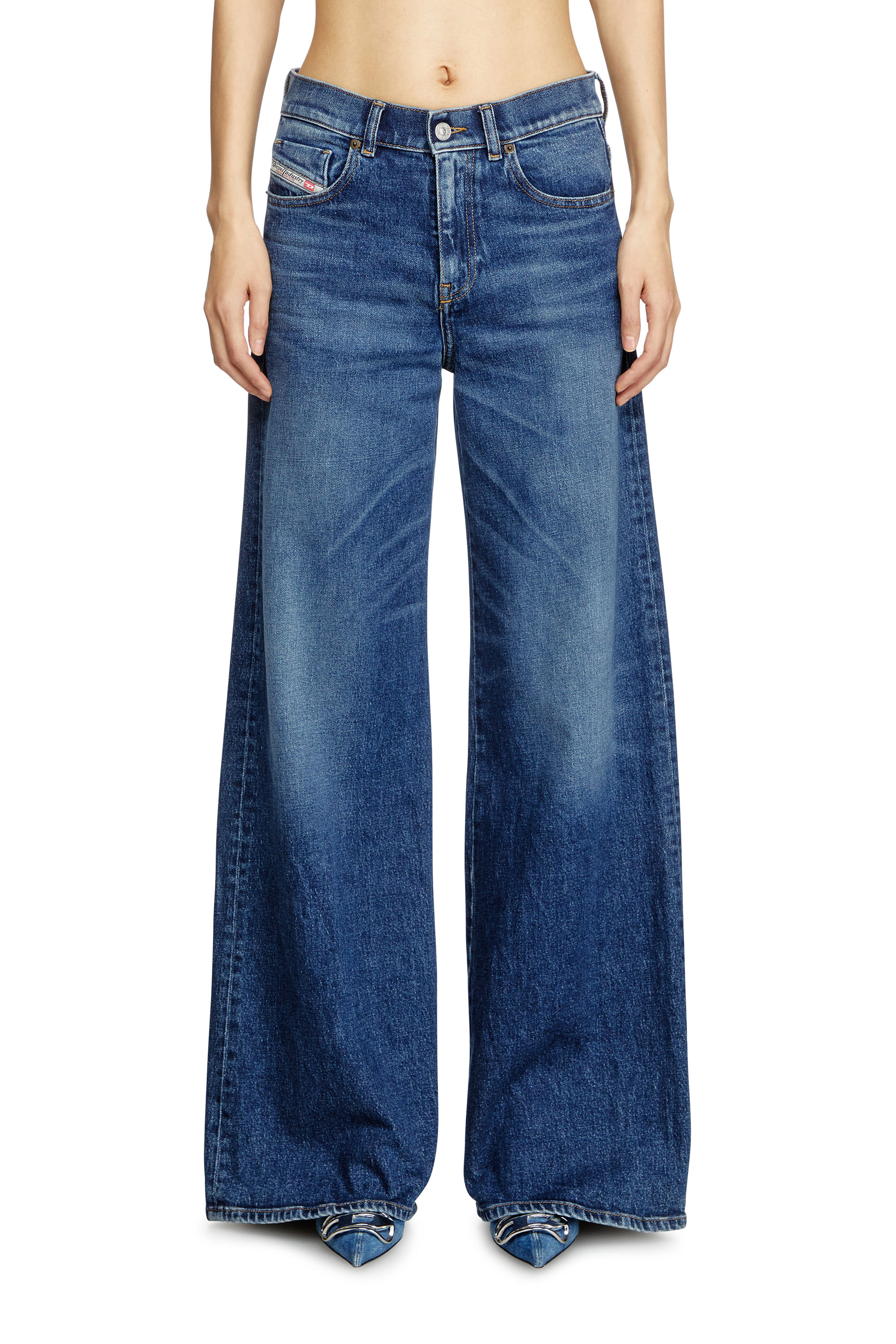 Diesel - Woman's Flare Jeans 1978 D-Akemi 09L21, Medium blue - 2