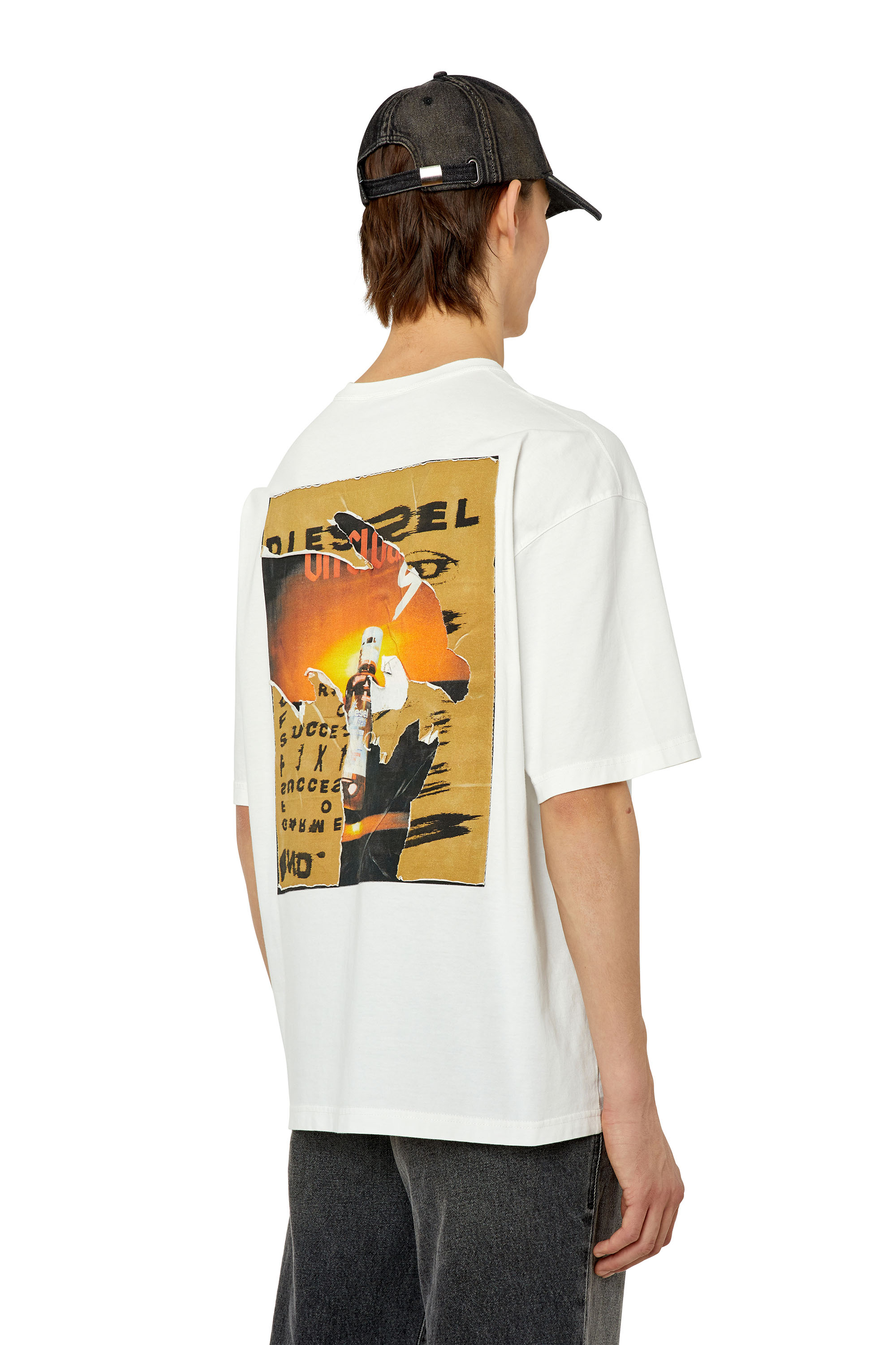 Diesel - T-WASH-POFF, White - Image 3