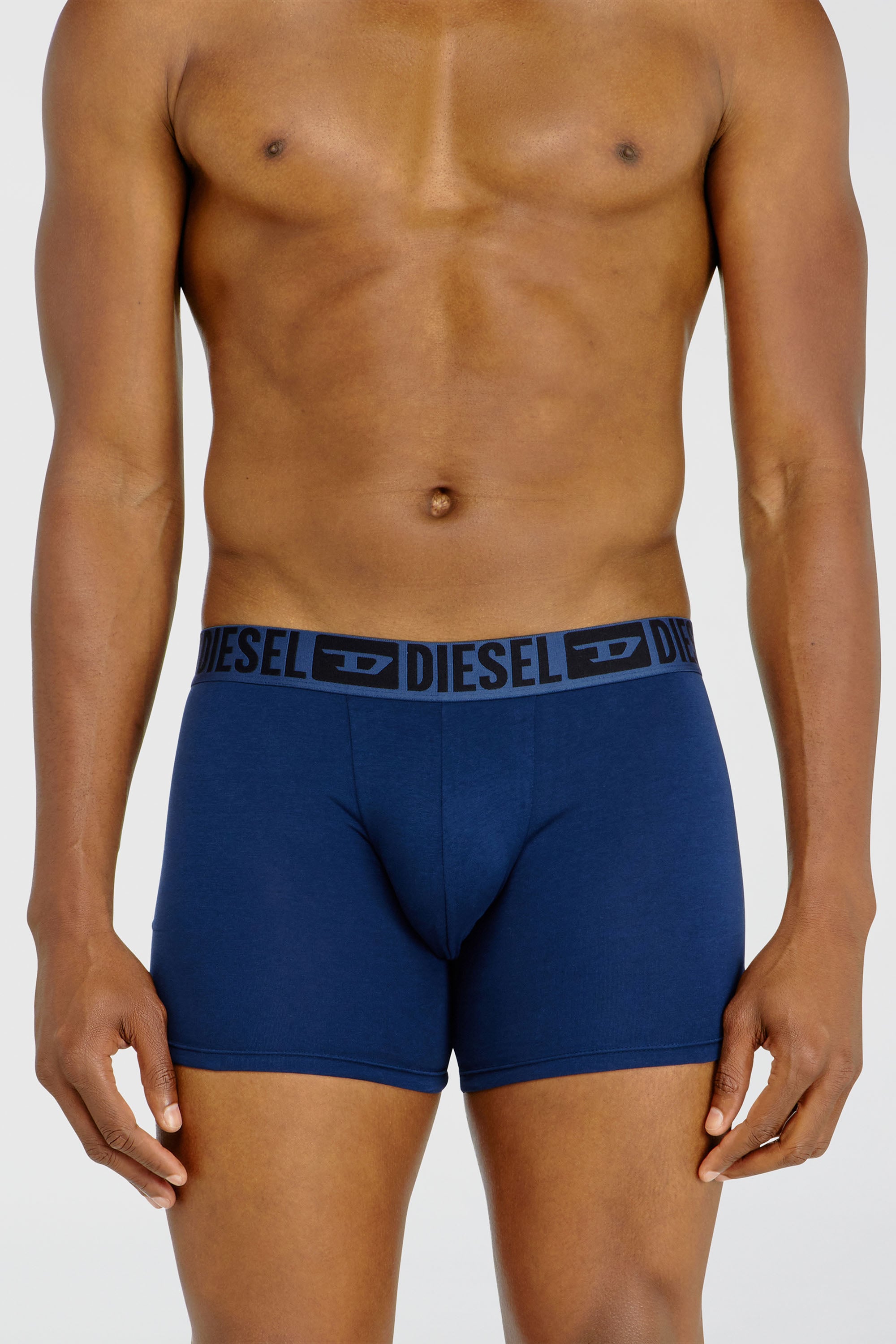 Diesel - SEBASTIAN-D-CORE-3PACK, Man's Three-pack boxer briefs in stretch cotton in Black/Blue - 2