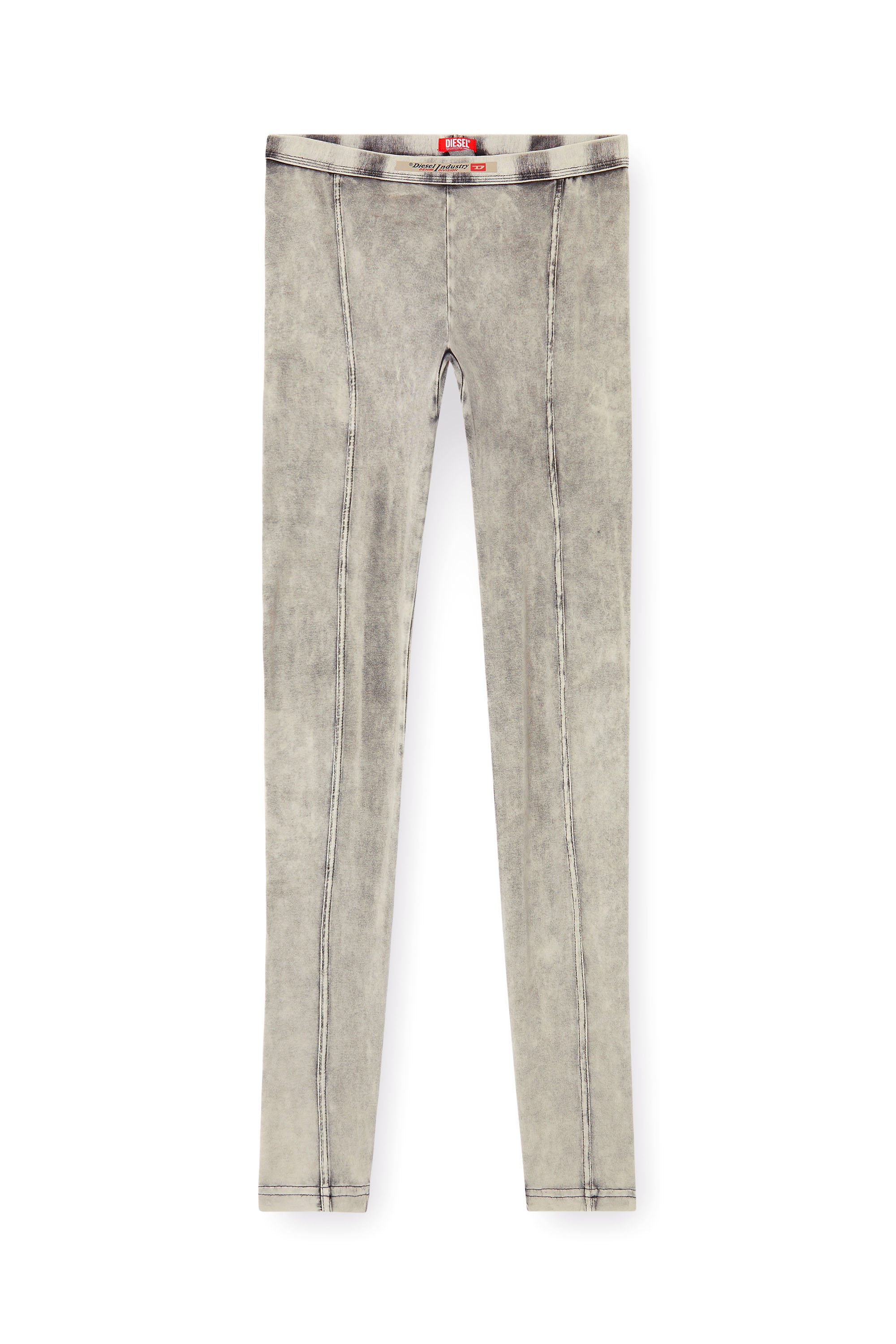 Diesel - ATHENA-DNM, Woman's Jeggings in denim-effect jersey in Grey - 3
