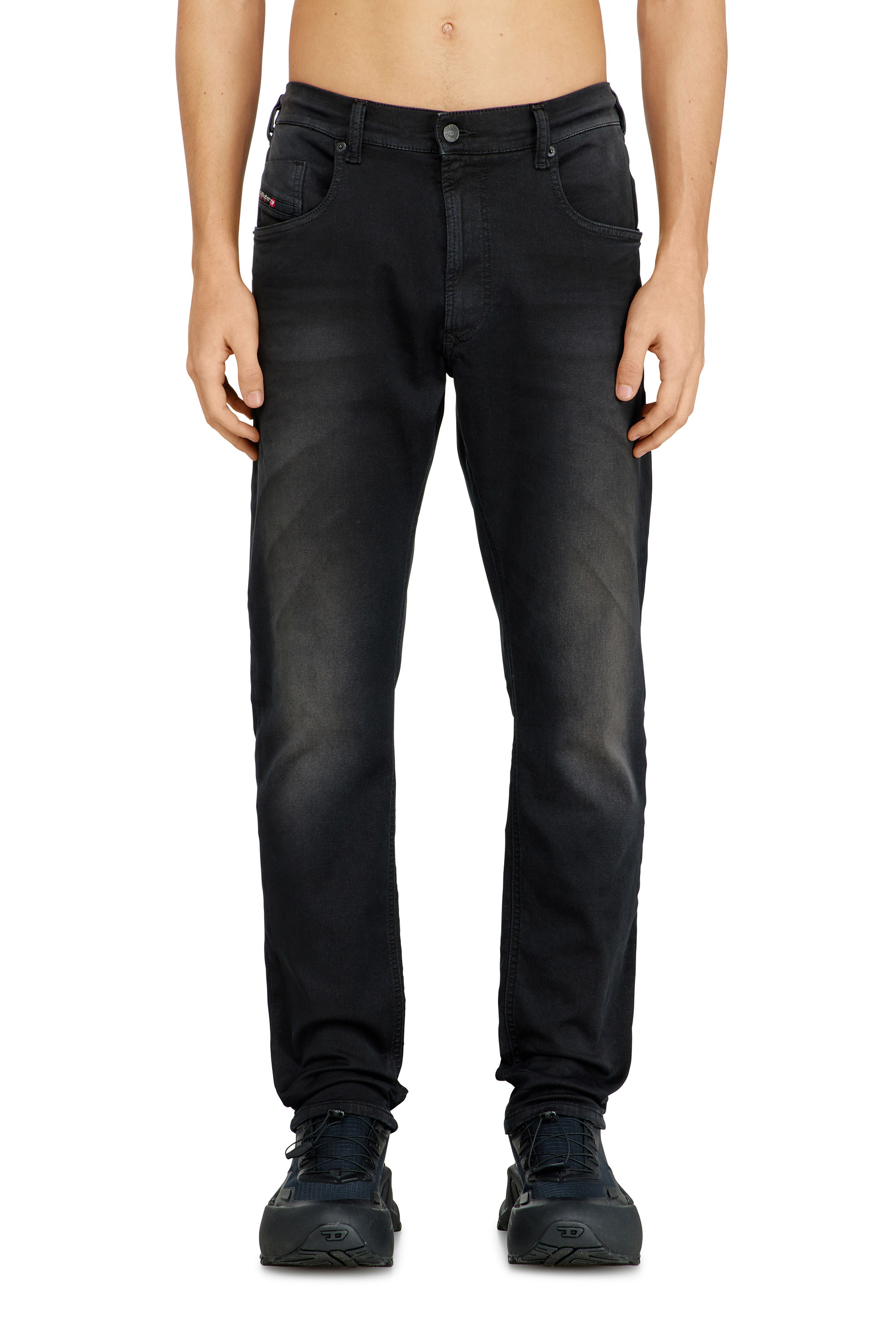 Diesel - Man's Regular 2032 D-Krooley-BW Joggjeans&reg; 0670M, Black - 1