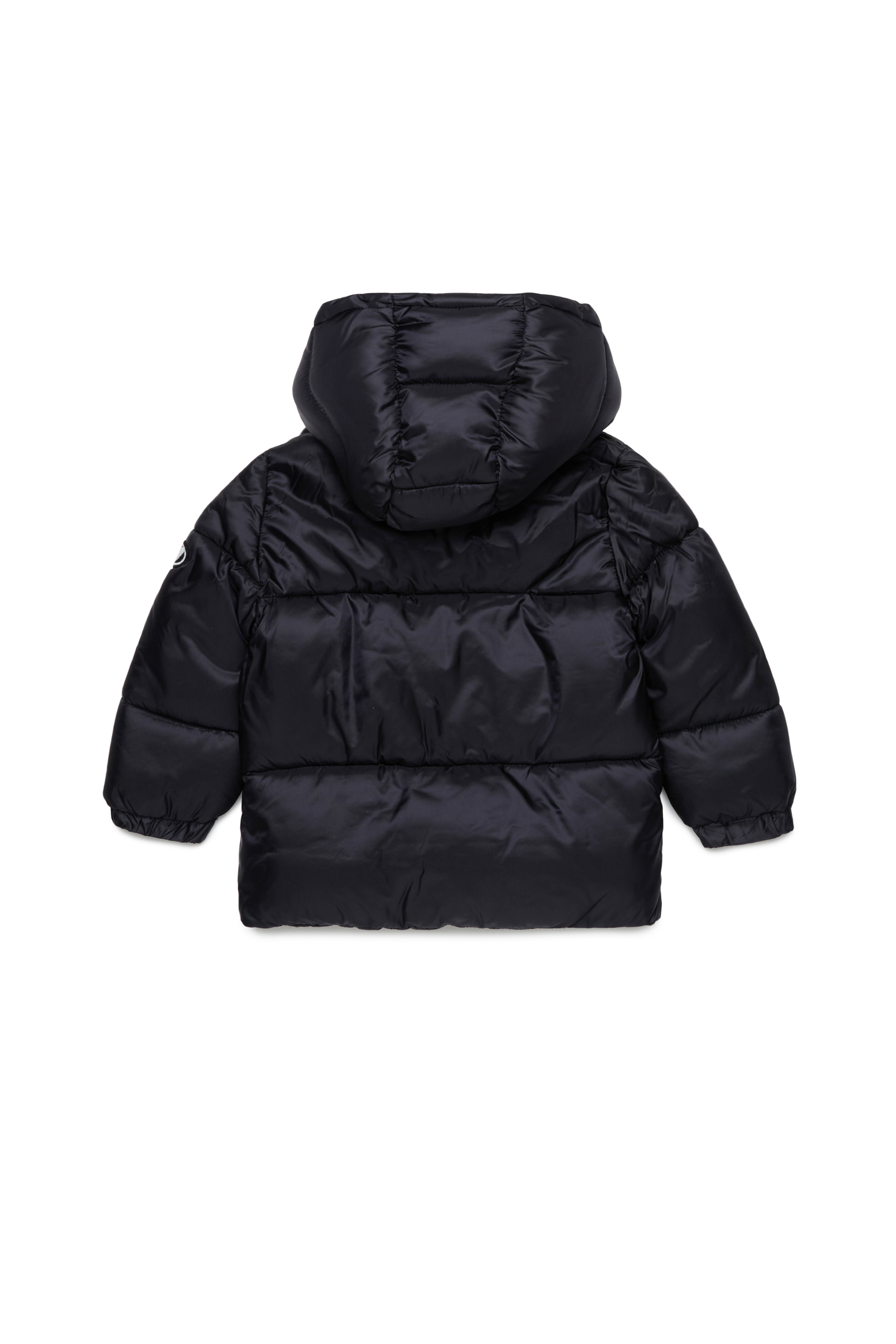 Diesel - JWROLFYSB, Unisex Puffer jacket with Oval D patch in Black - Image 2