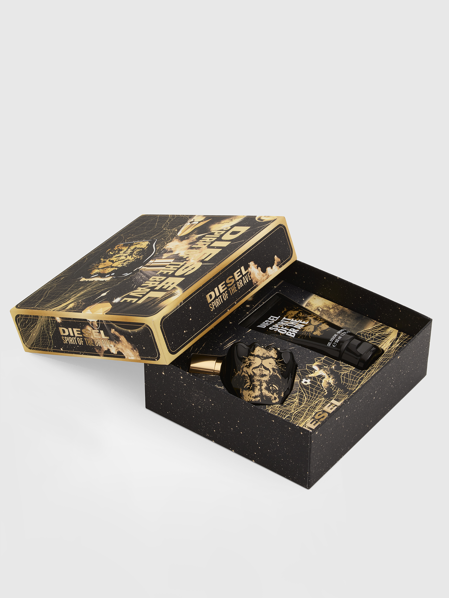 Diesel - SPIRIT OF THE BRAVE 35ML GIFT SET, Man's SPIRIT OF THE BRAVE Gift set in Black/Gold - 2