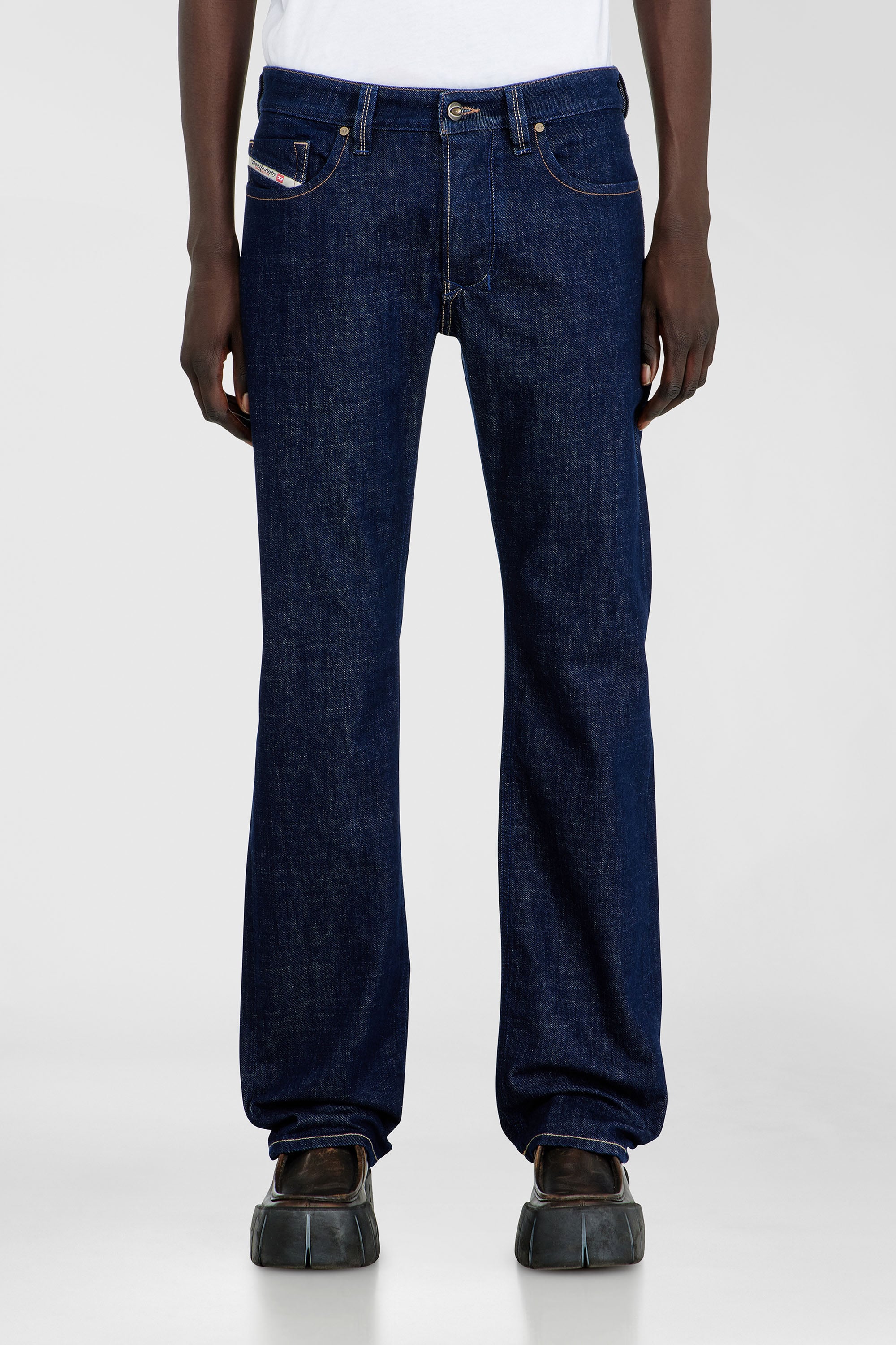 Diesel - Man's Regular Jeans 1985 Larkee 007EQ, Dark Blue - 1