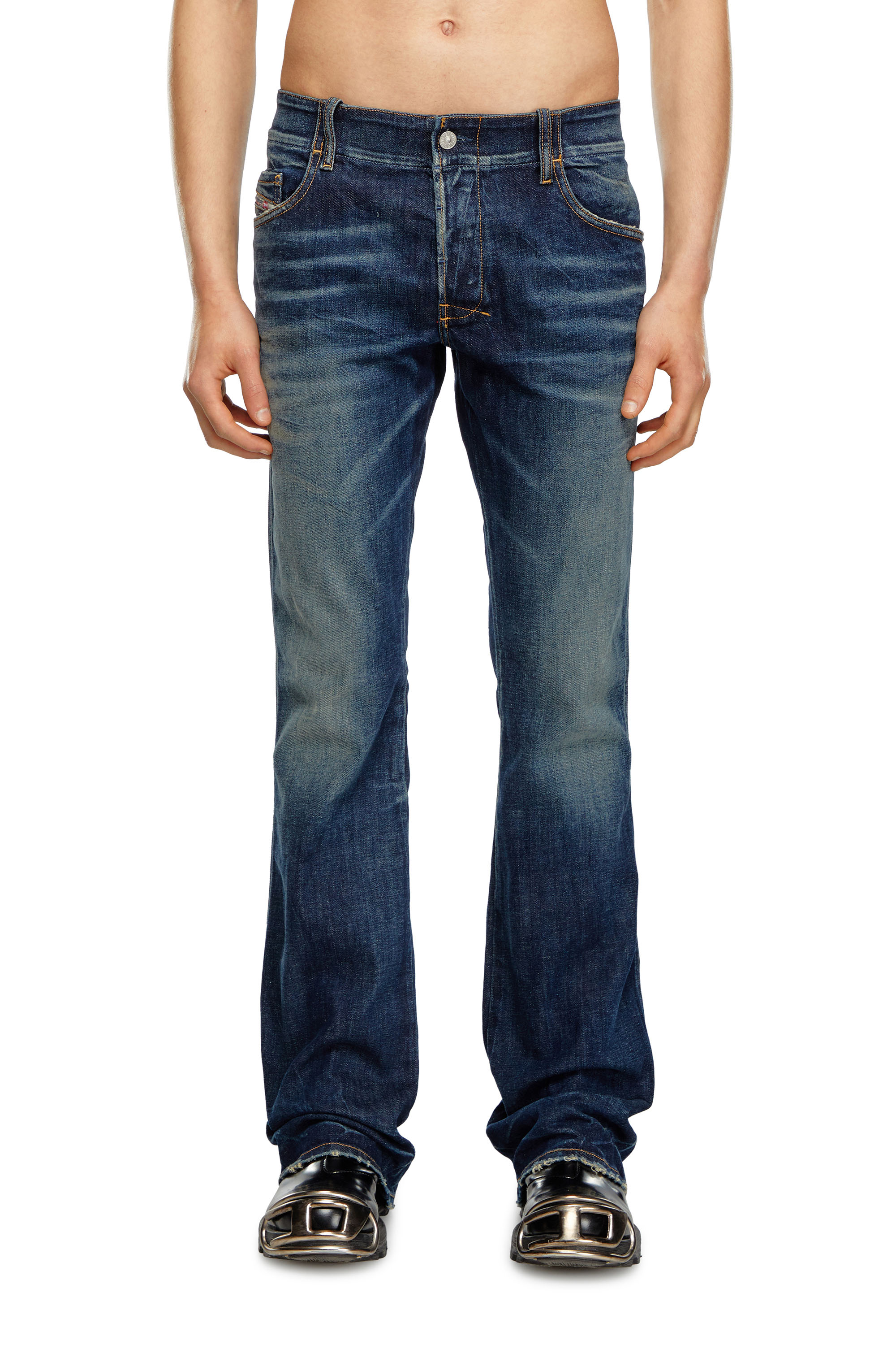 Diesel - Man Bootcut Jeans D-Backler 09H79, Dark Blue - Image 1