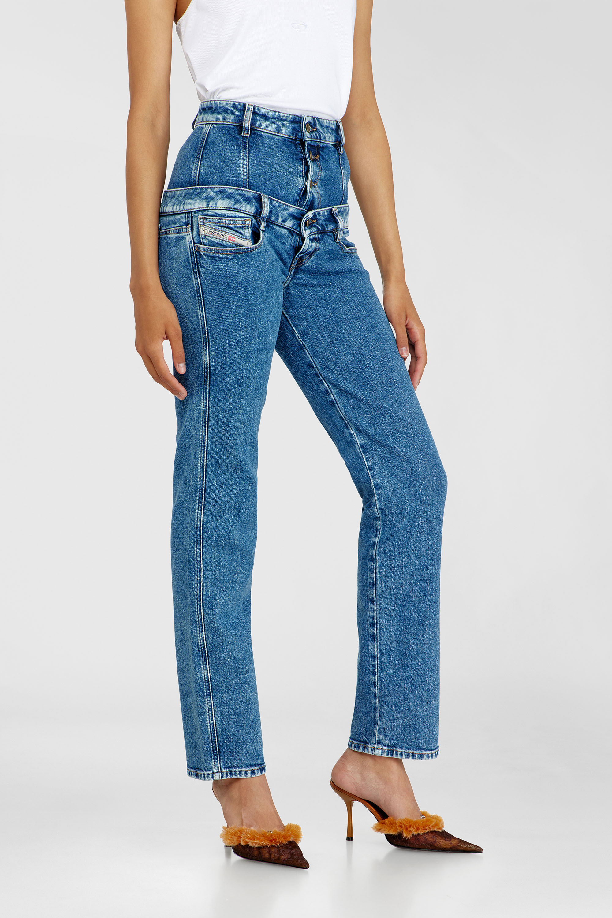 Diesel - Woman's Slim Jeans D-Fynora 007EU, Medium blue - 7