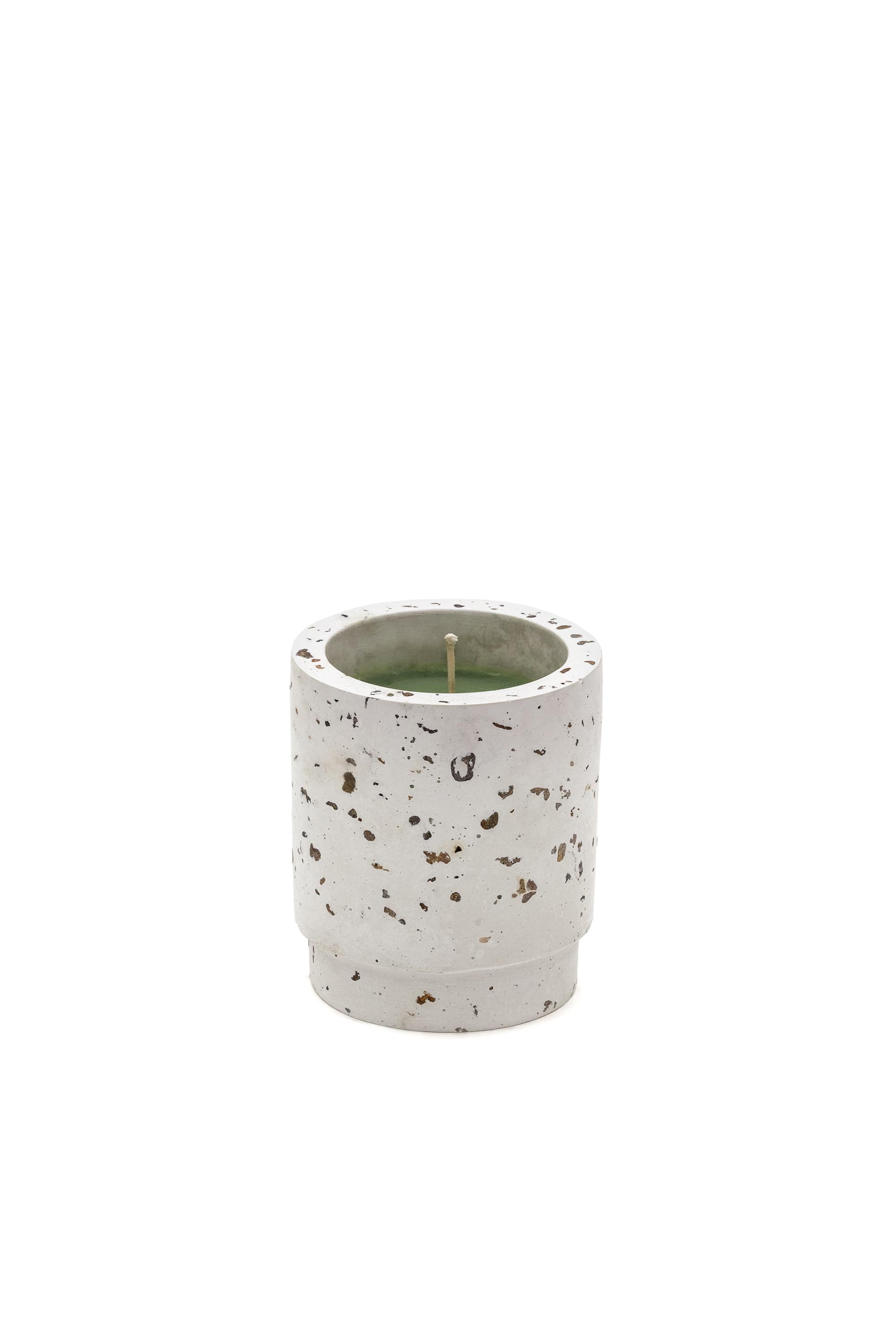 Diesel - 11152 HOME SCENTS, Unisex's Candle in cement jar "Diesel green possessed desert" in Off White - 1
