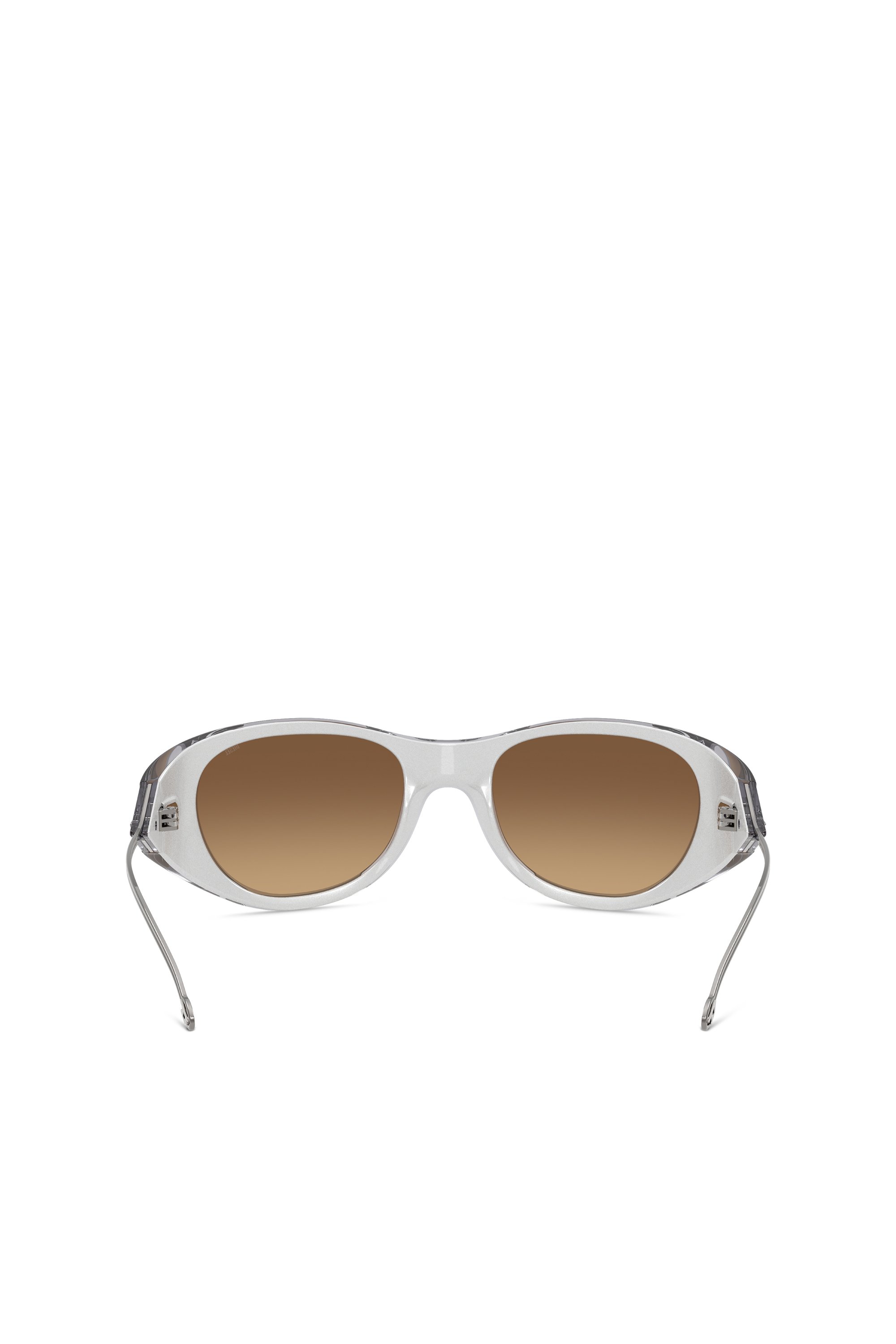 Diesel - 0DL3003, Unisex's Iconic oval sunglasses in Light Grey - 3