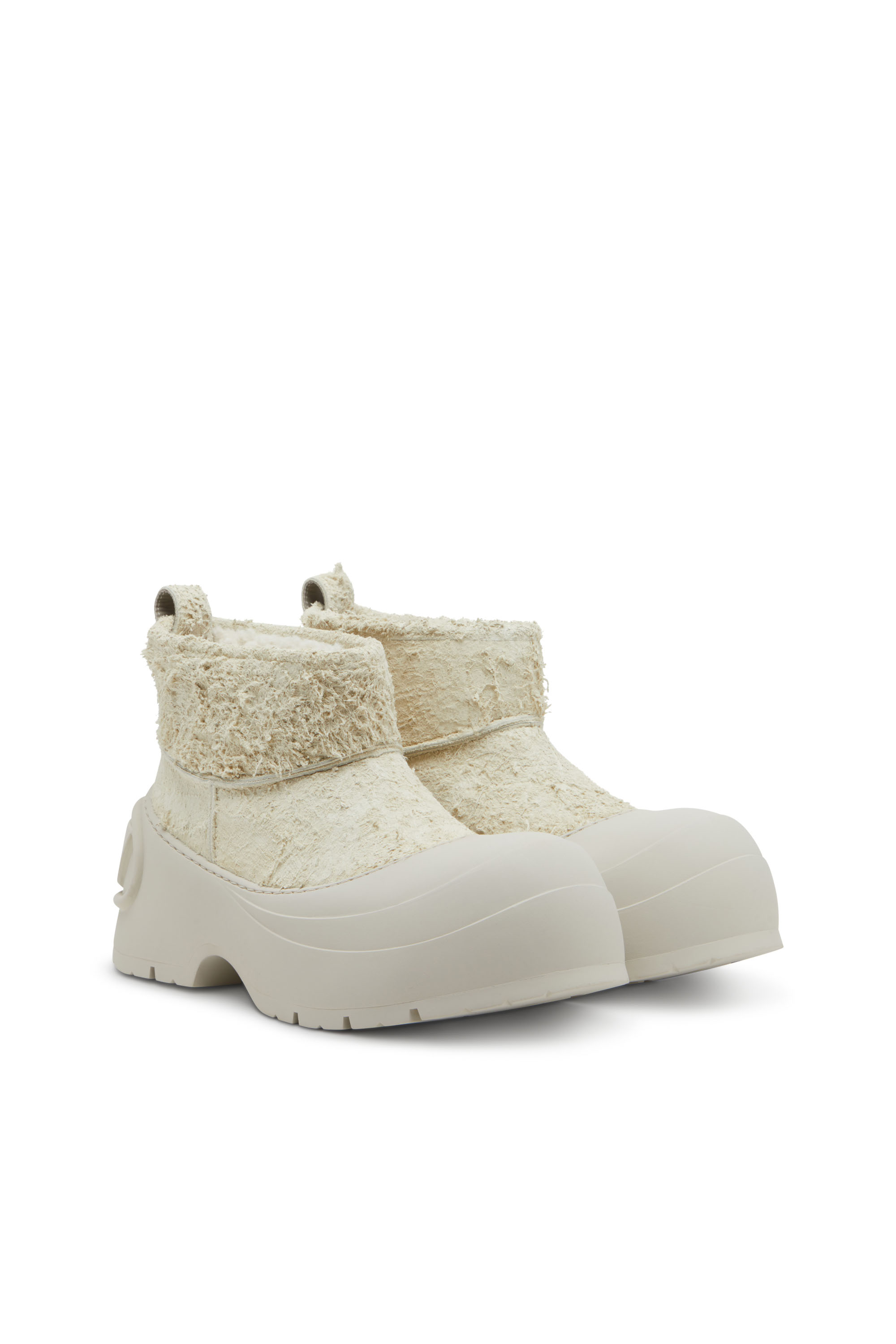 Diesel - D-DONALD MONTONE, Man's Chunky ankle boot with lug sole in White/Grey - 2