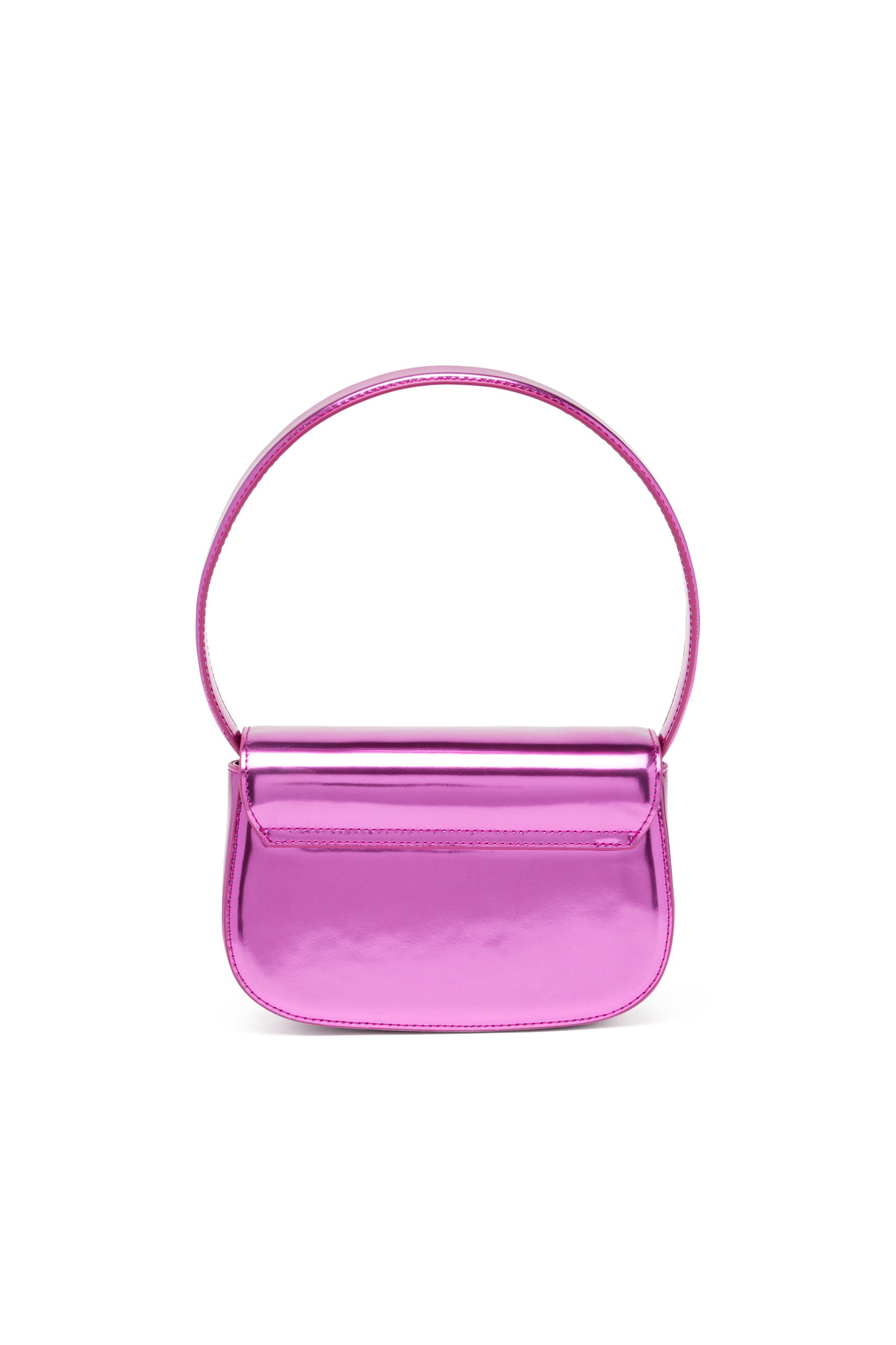 Diesel - 1DR, Woman's 1DR-Iconic shoulder bag in mirrored leather in Hot pink - 2