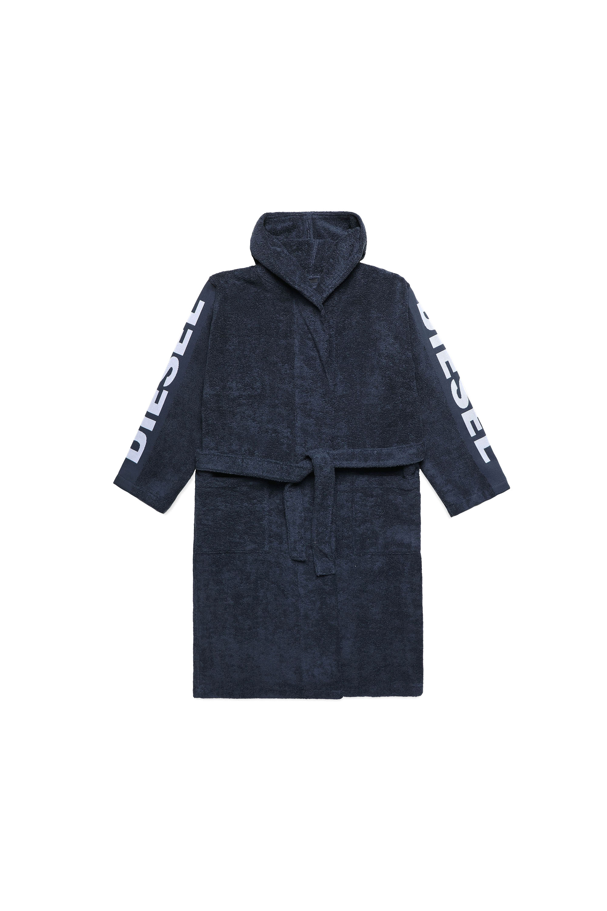 Diesel - ACC  SPORT LOGO CAP XXL, Unisex's Bathrobe with hood SPORT LOGO, XXL in Blue - 2