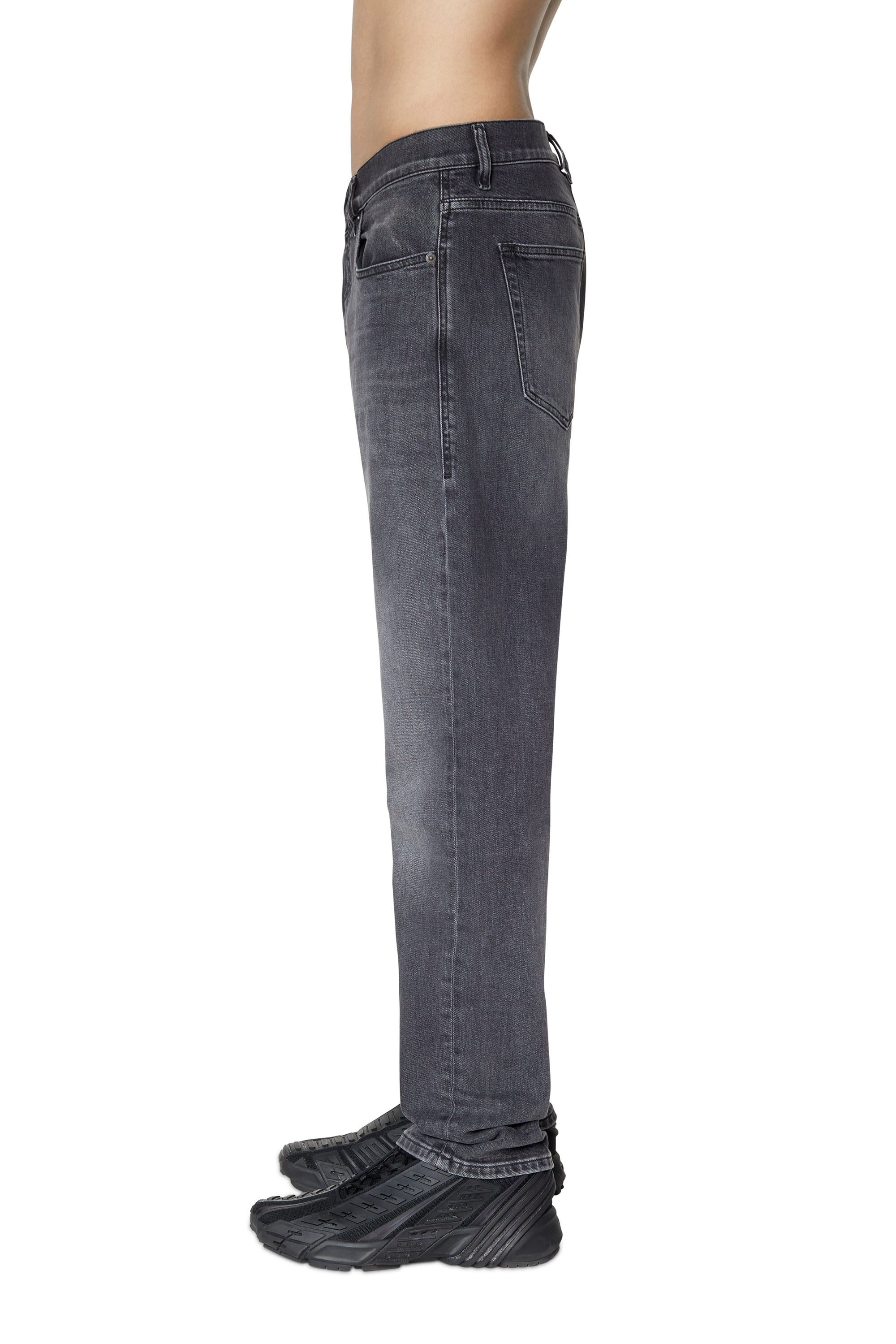 Diesel - 2020 D-Viker 09D49 Straight Jeans, Black/Dark grey - Image 5