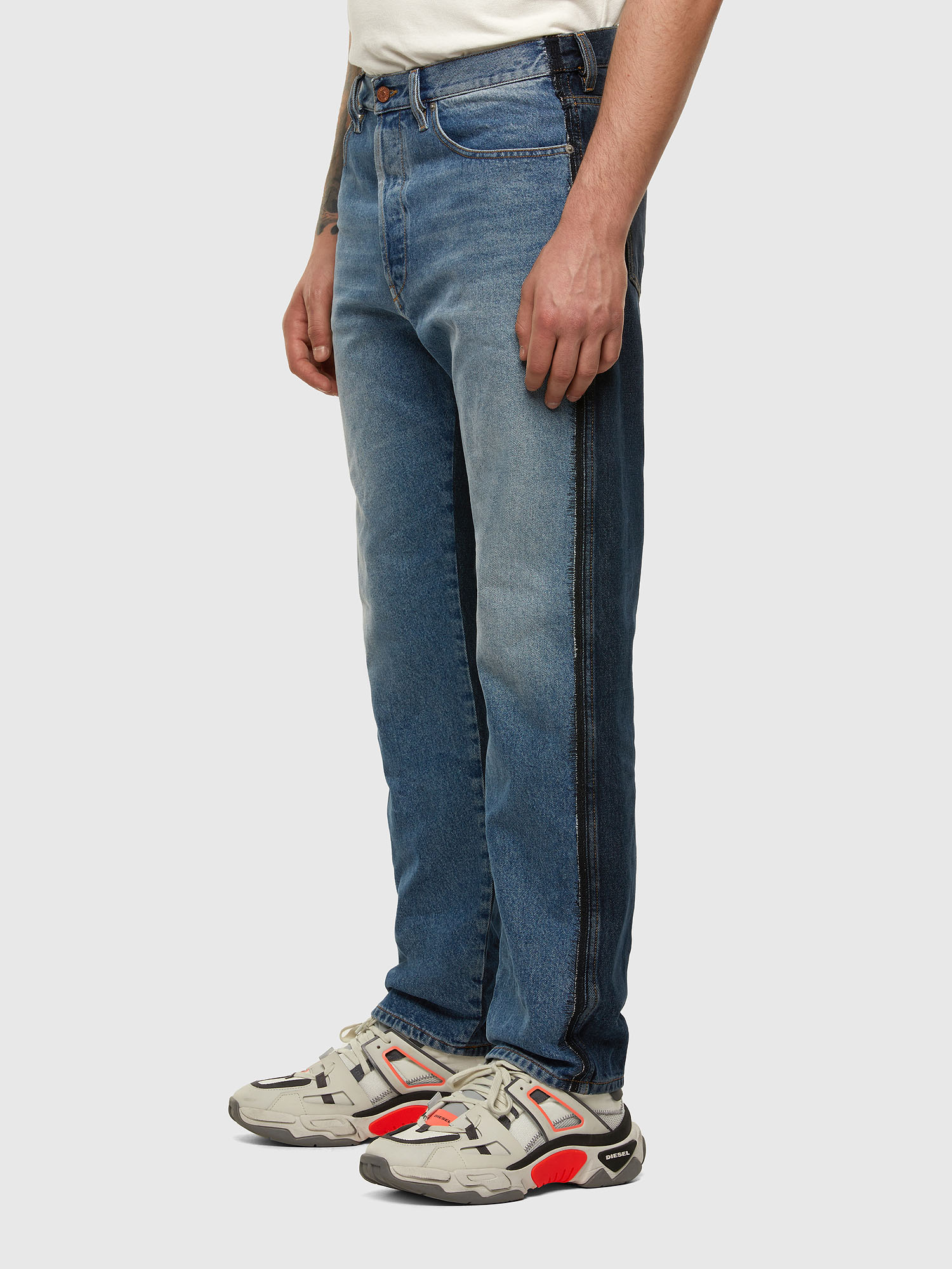 D-Macs 009HX Man: Straight Medium blue Jeans | Diesel