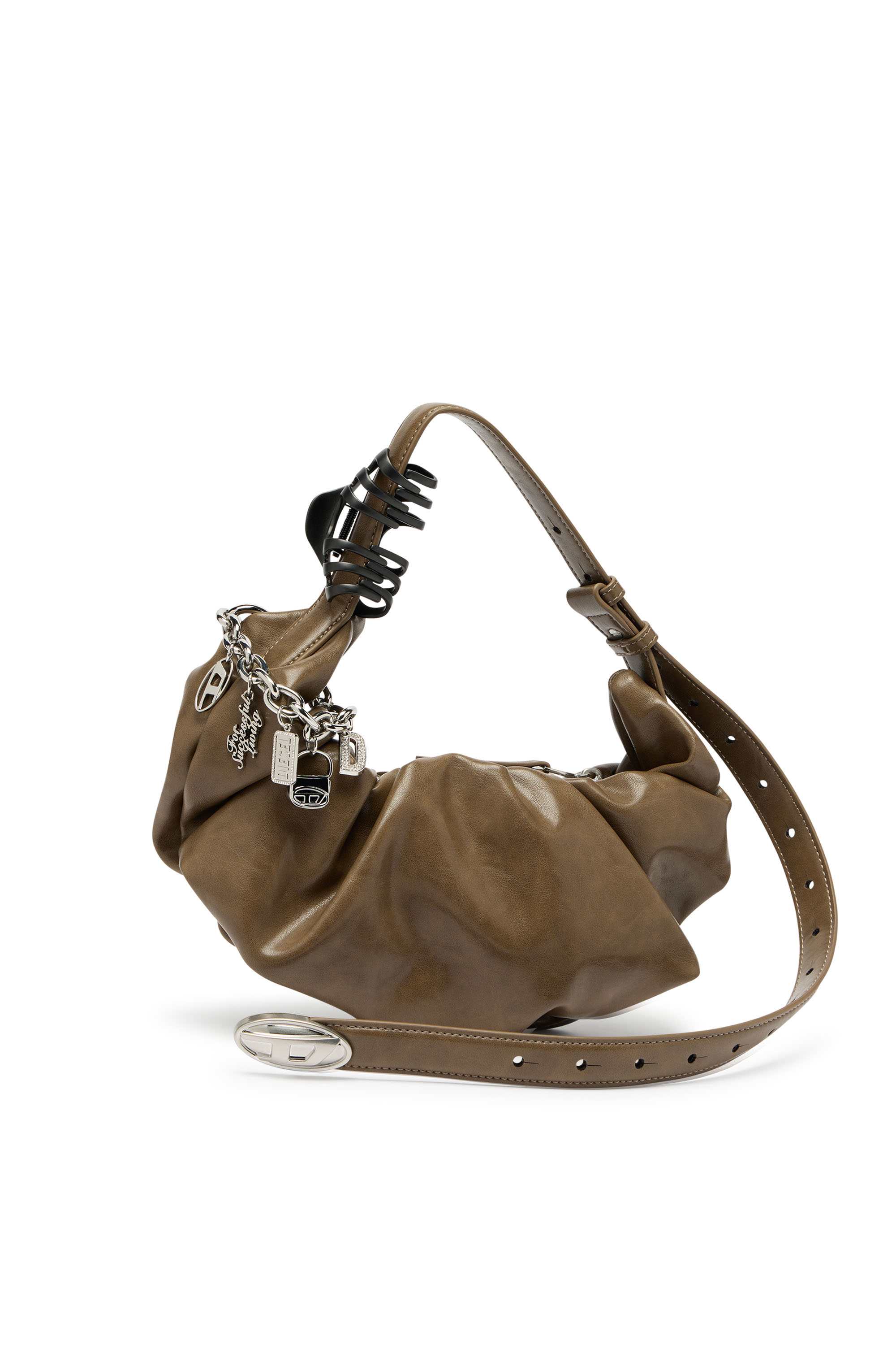 Diesel - GRAB-D HOBO S, Woman's Grab-D-Hobo bag in Brown - 2