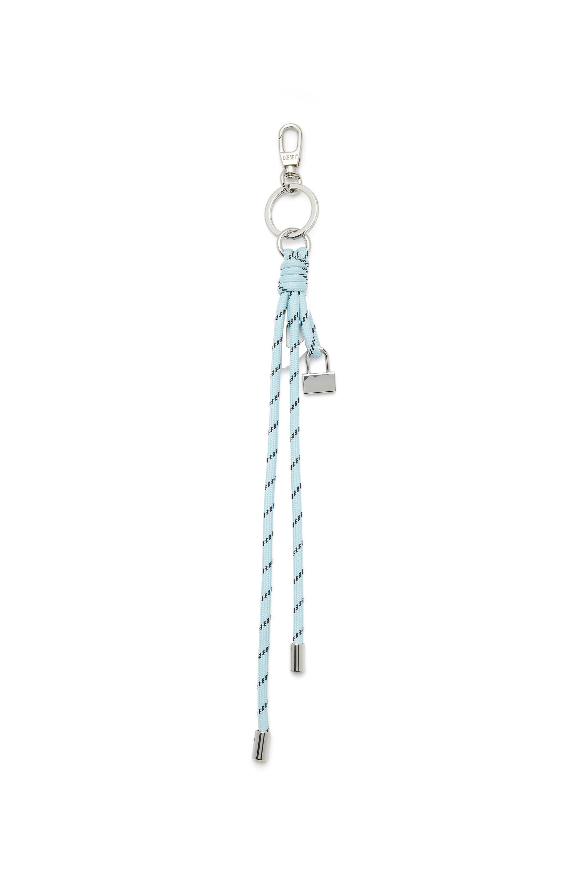 Diesel - ROPE II, Unisex's Metal and rope charm with Diesel pendant in Azure - 2