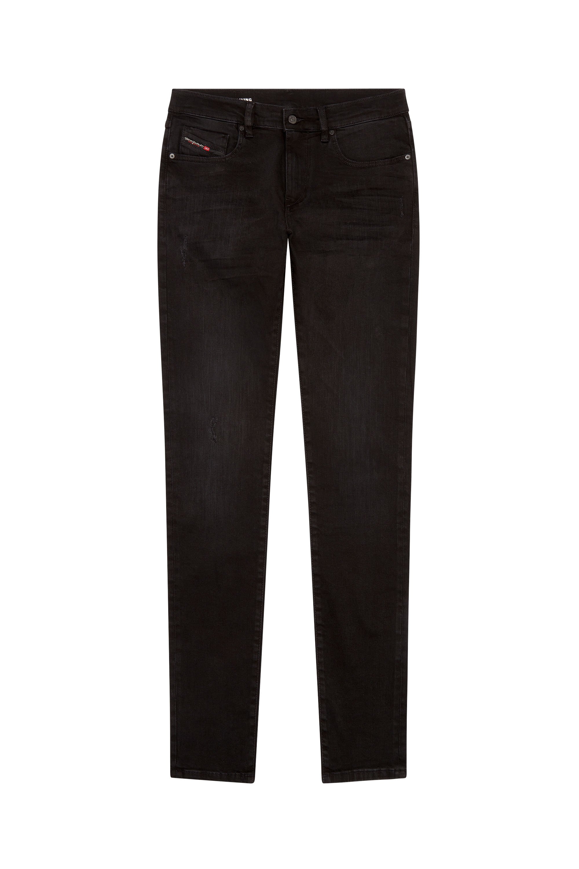 Diesel - Slim Jeans 2019 D-Strukt 0TFAS, Black/Dark grey - Image 7
