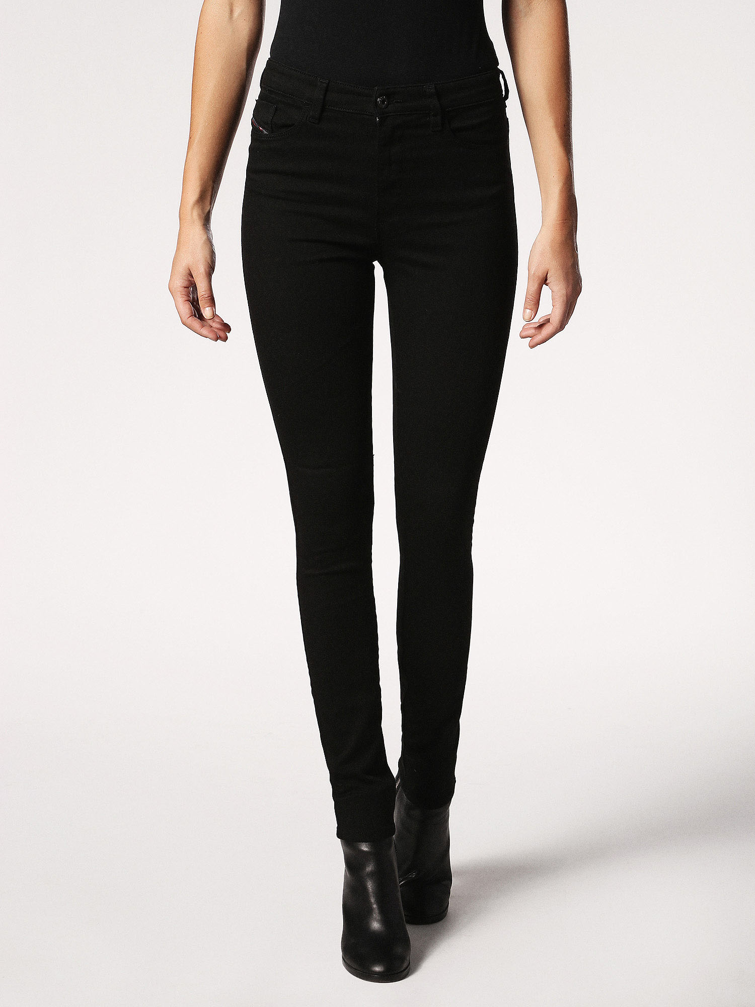 diesel skinzee high waist skinny jeans