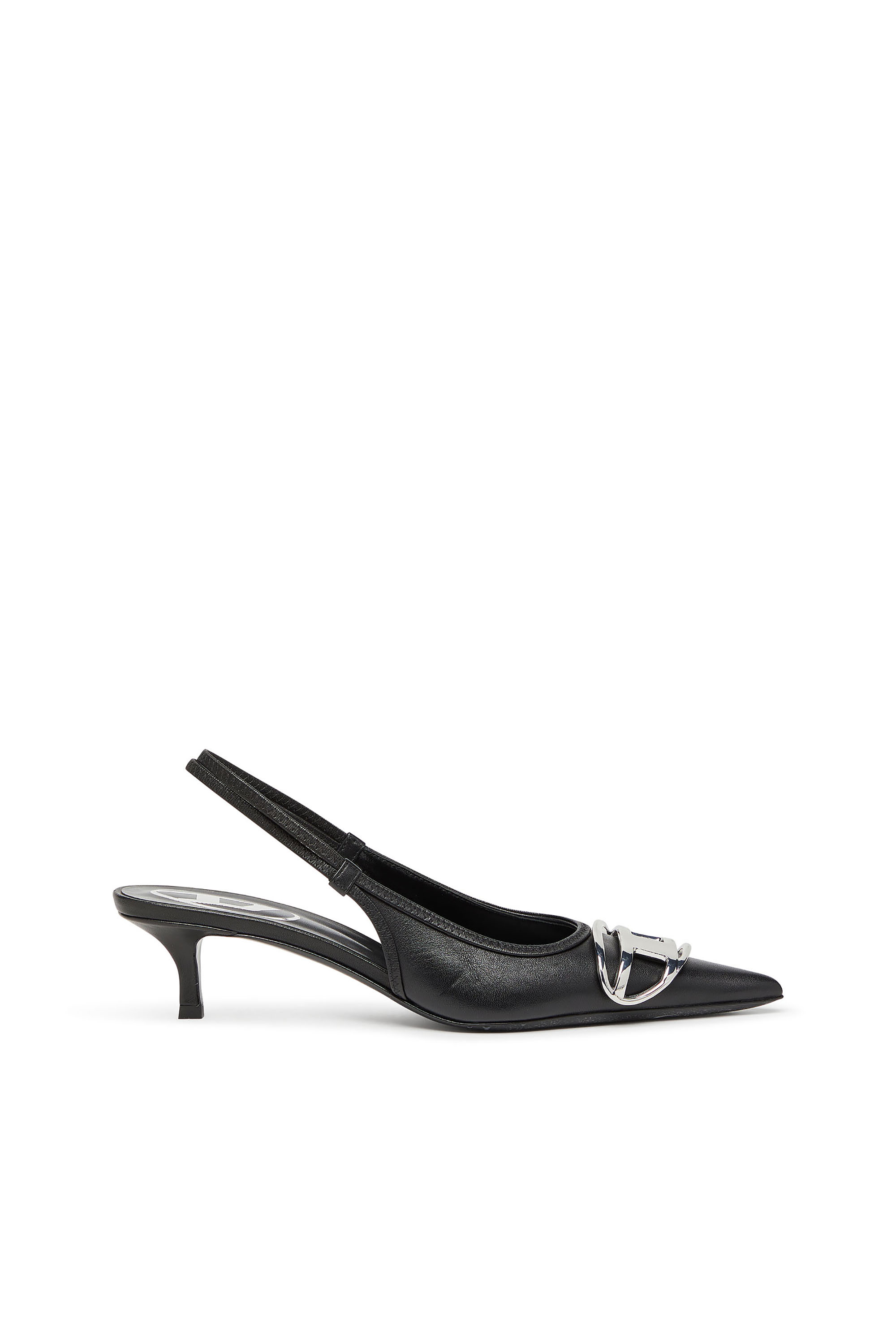 Diesel - D-VENUS SB 40, Woman's Slingback pumps in nappa leather in Black - 1