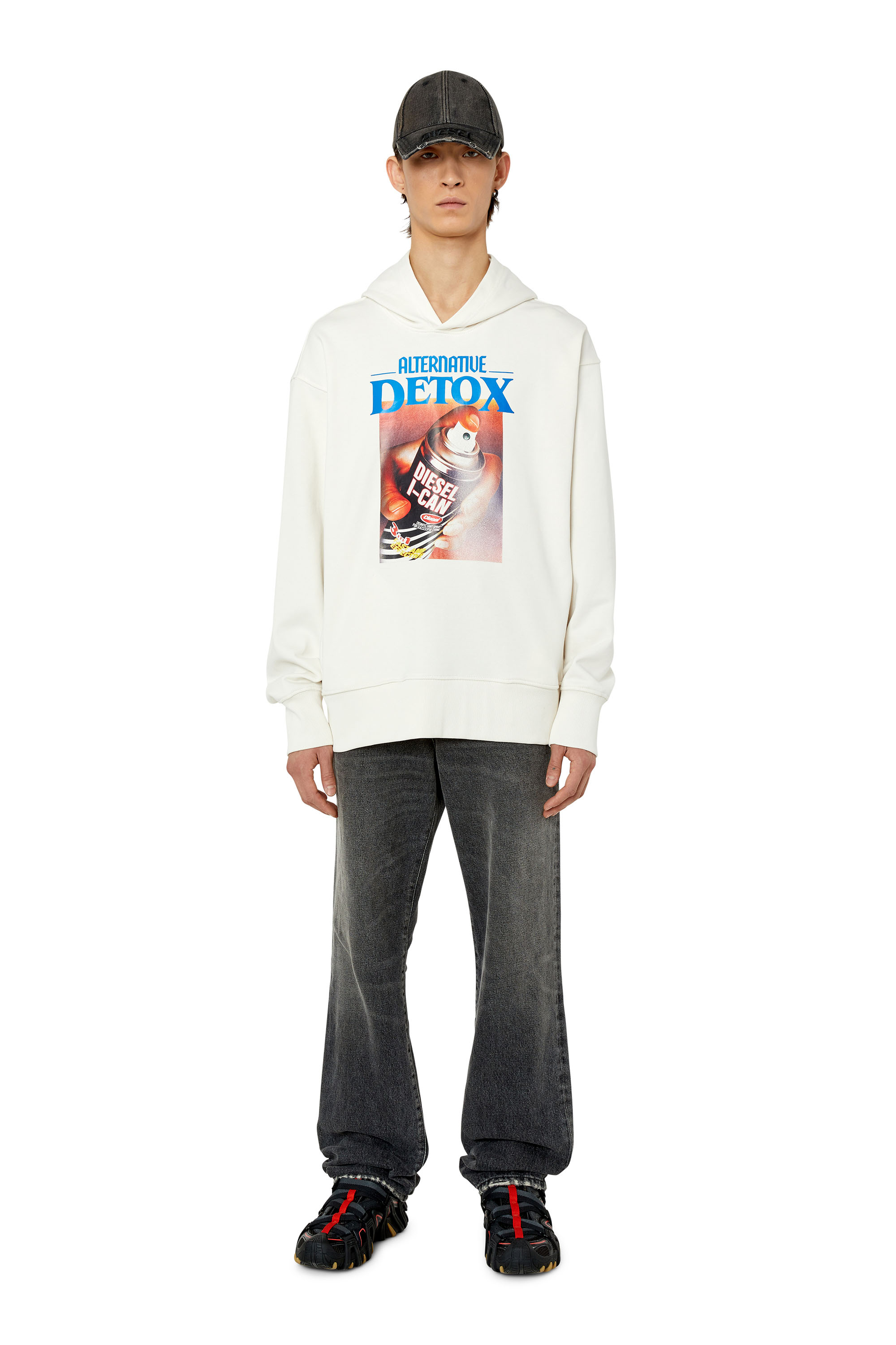 Diesel - S-MACSOUT-HOOD, White - Image 2