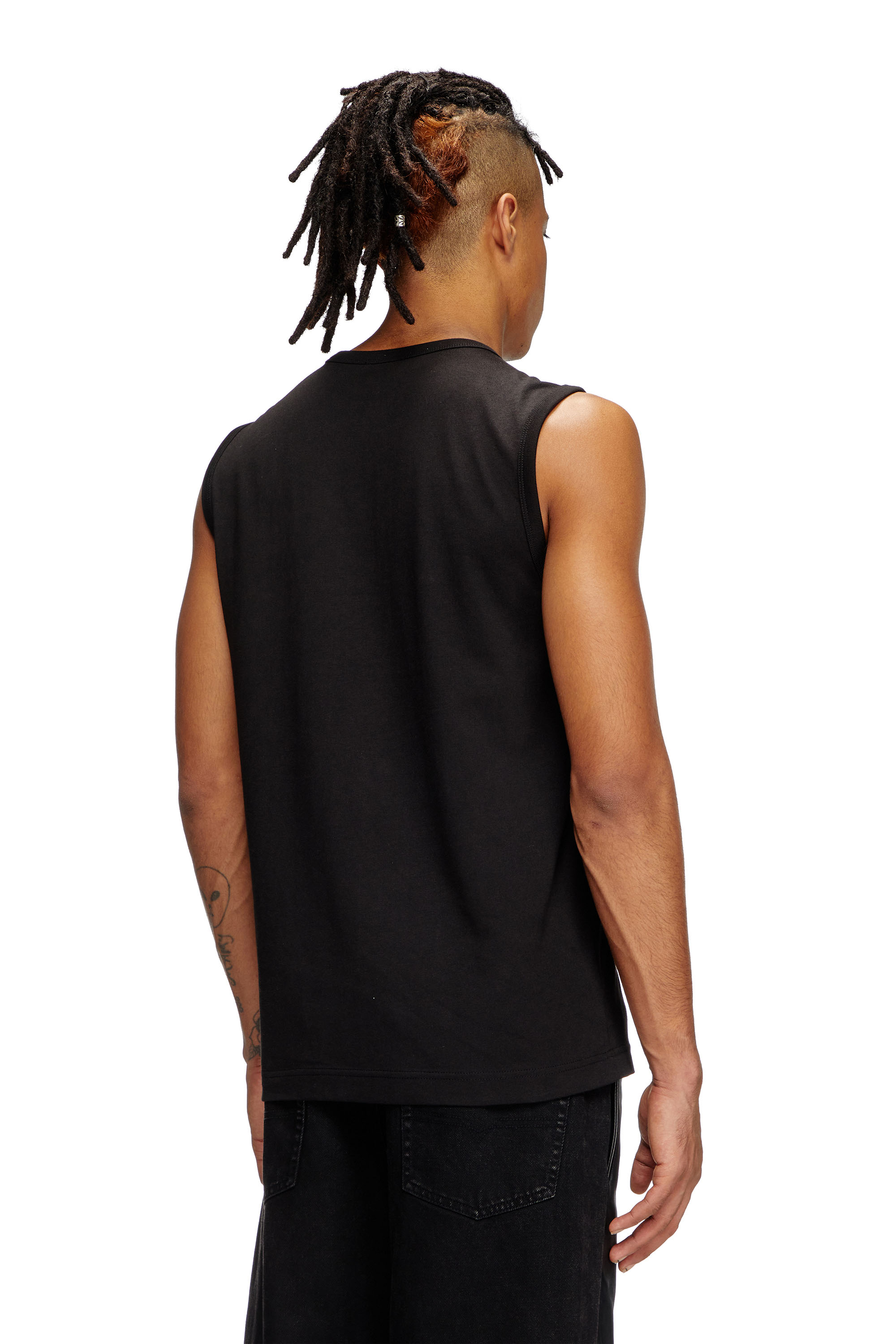 Diesel - T-BISCO-BIGOVAL, Man's Sleeveless top in Black - 3