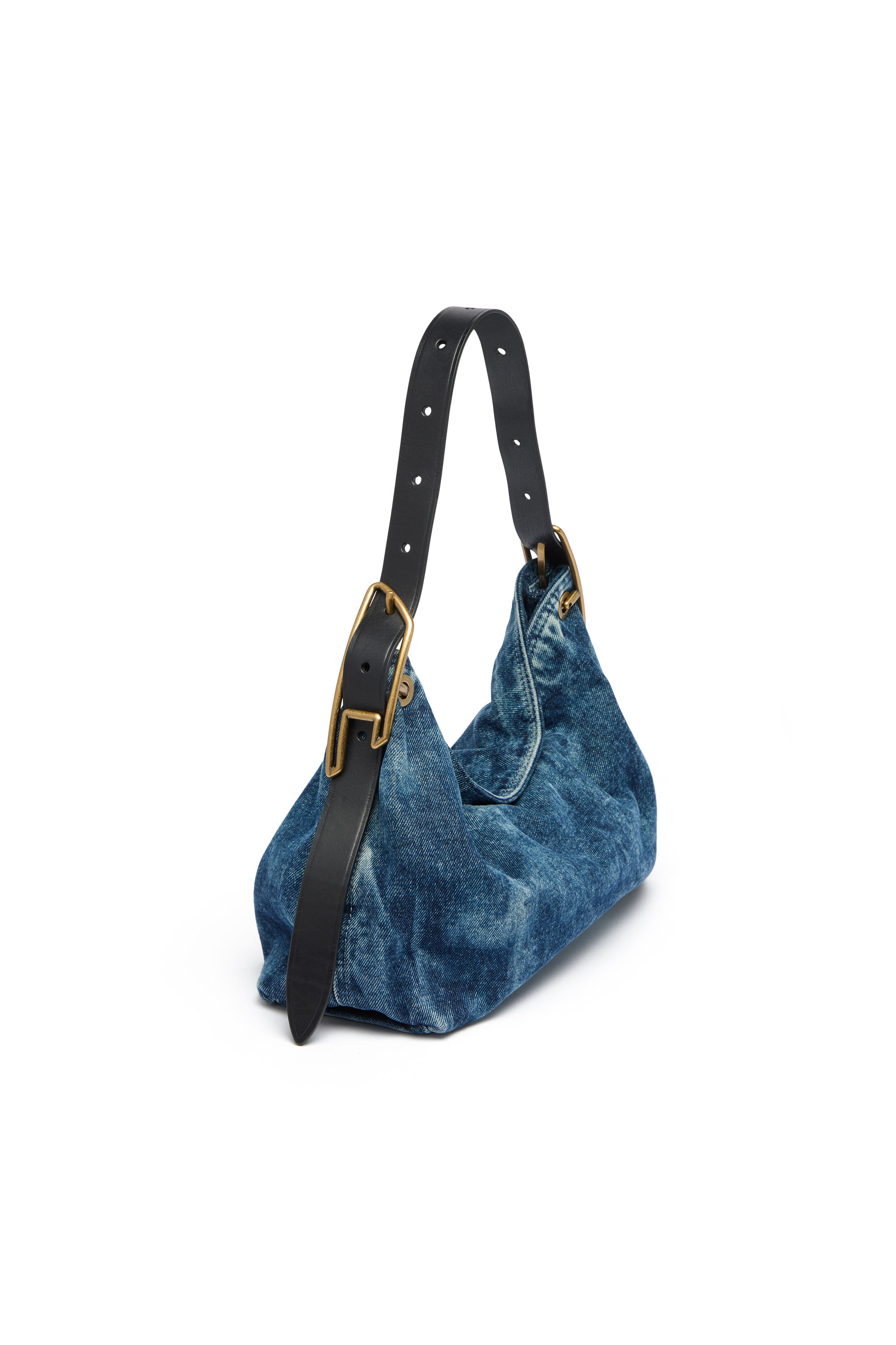 Diesel - D-LINE HOBO S, Woman's D-Line-Denim shoulder bag in Medium blue - 1