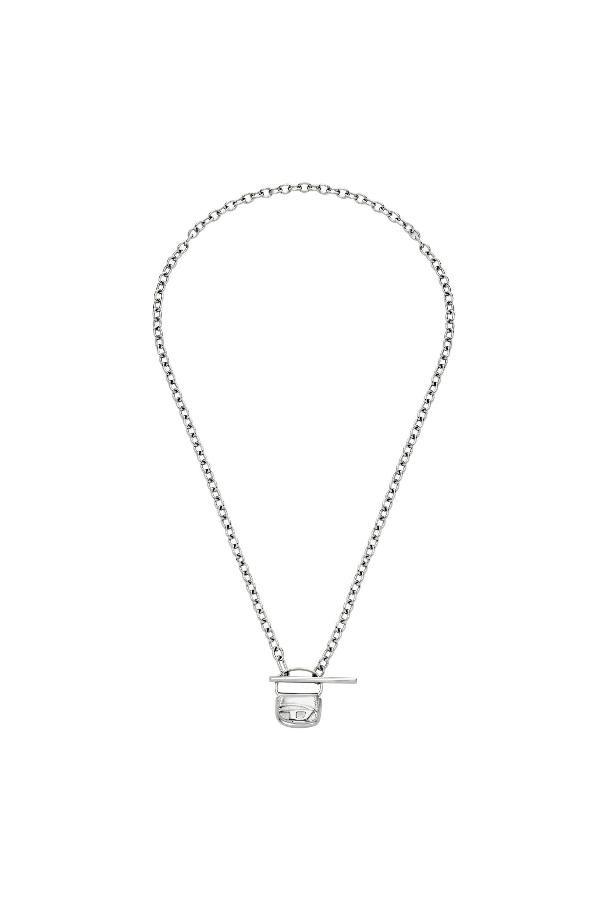 Diesel - DX1593040 JEWEL, Unisex's Stainless Steel Necklace in Silver - 1