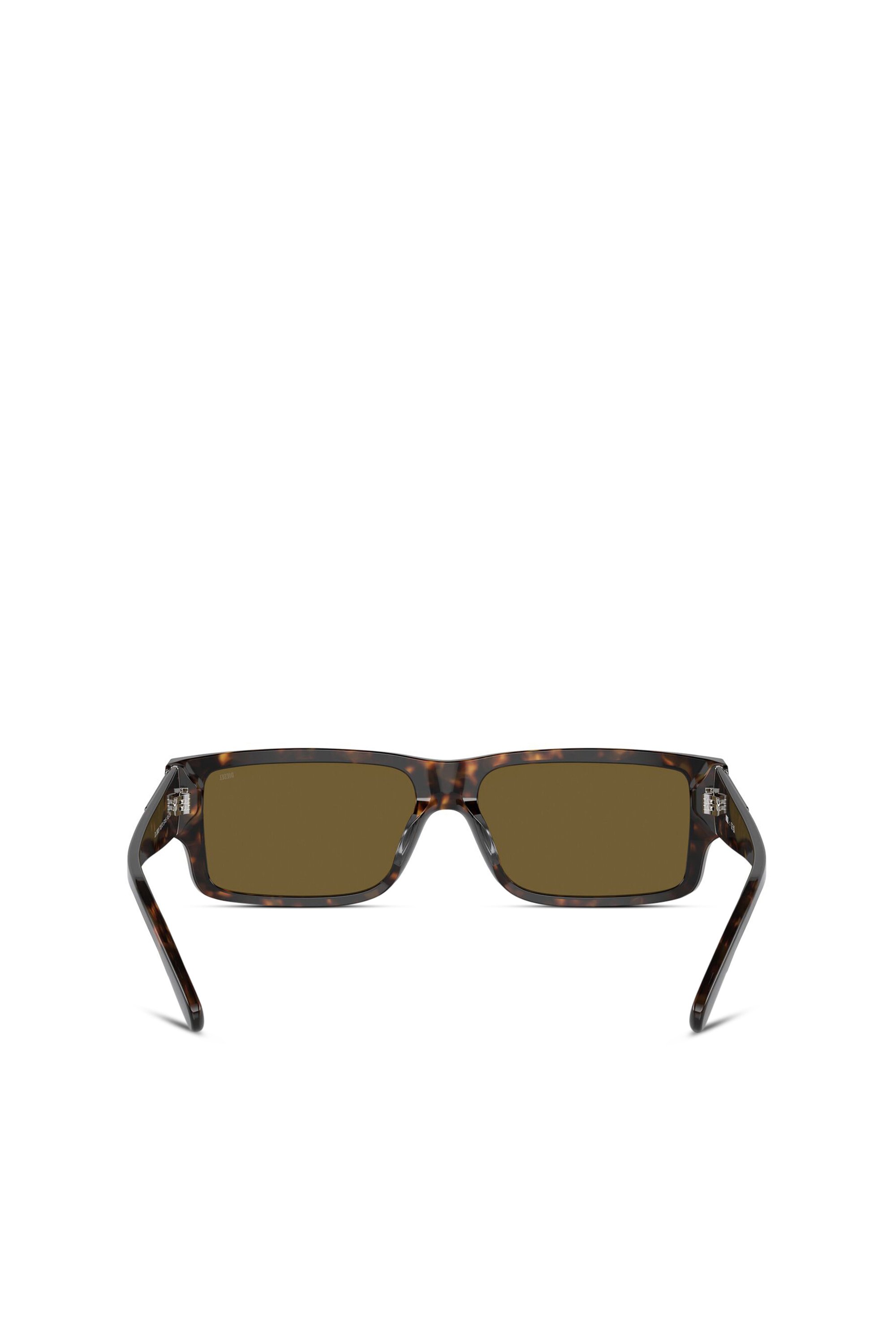 Diesel - 0DL2003 SIZE 57, Man's Rectangle sunglasses in Brown - 3