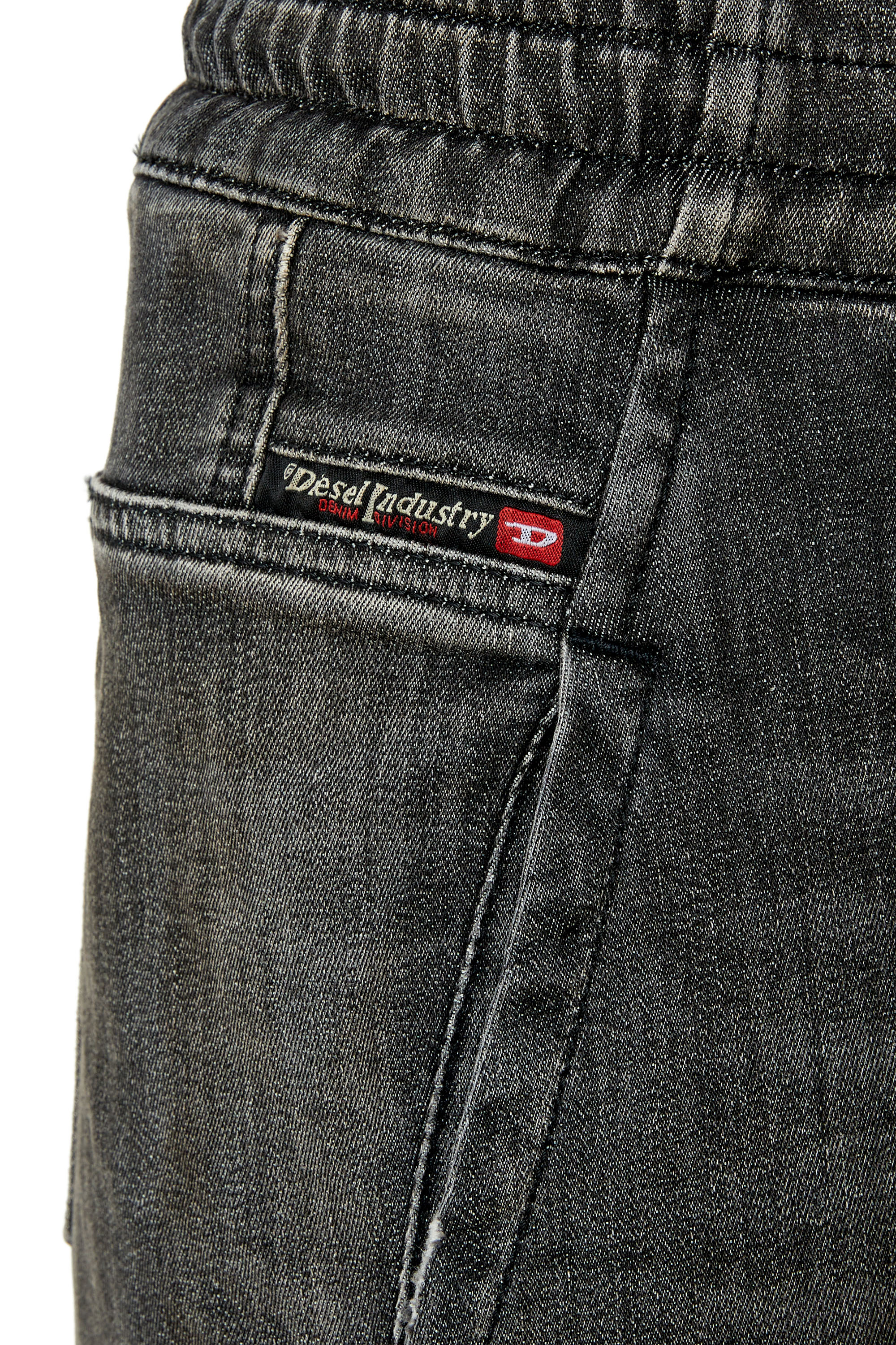 Diesel - Krailey JoggJeans® 09F01 Boyfriend, Black/Dark grey - Image 3