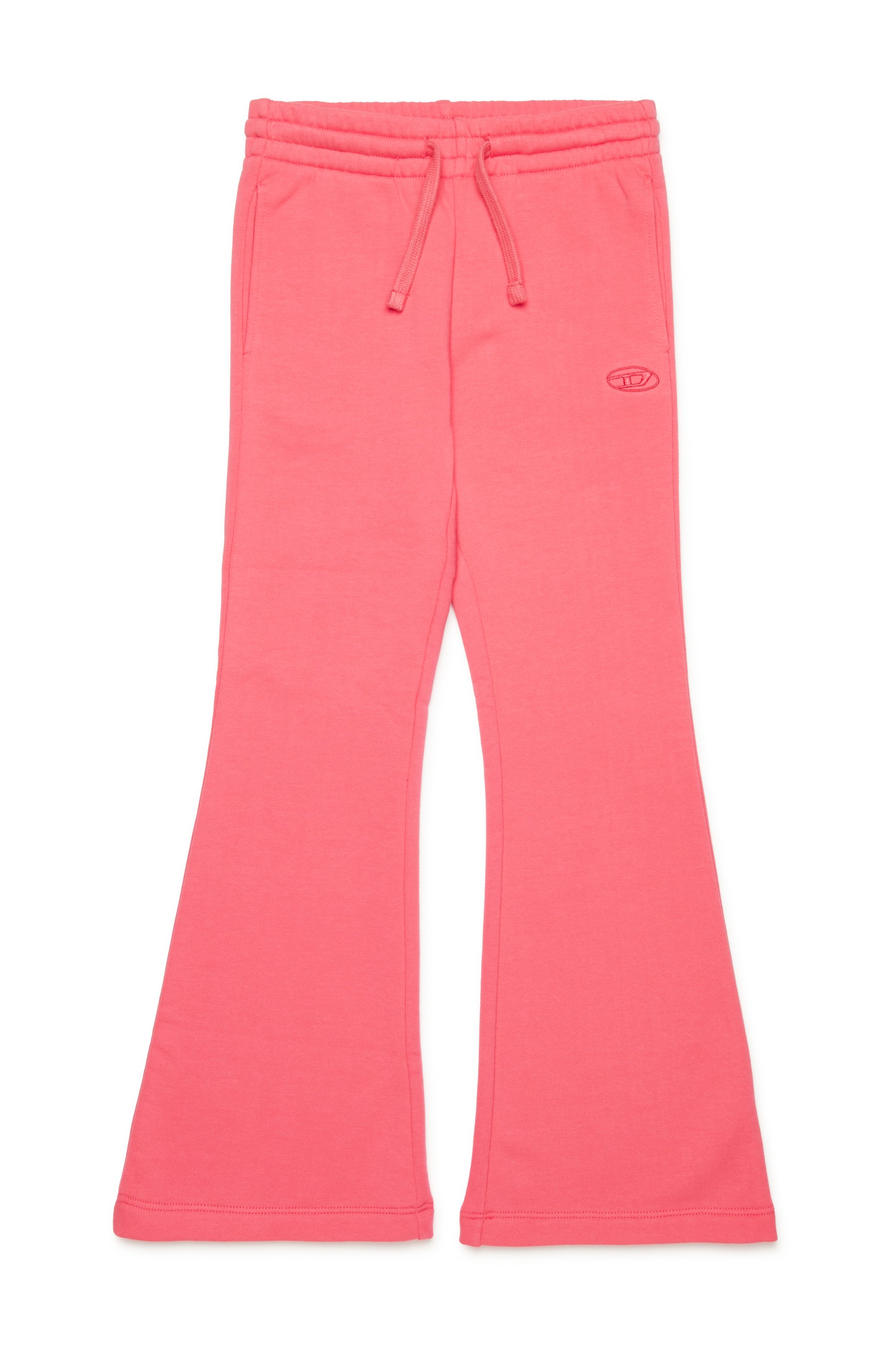 Diesel - PENTTY, Woman Flared sweatpants with logo embroidery in Pink - Image 1