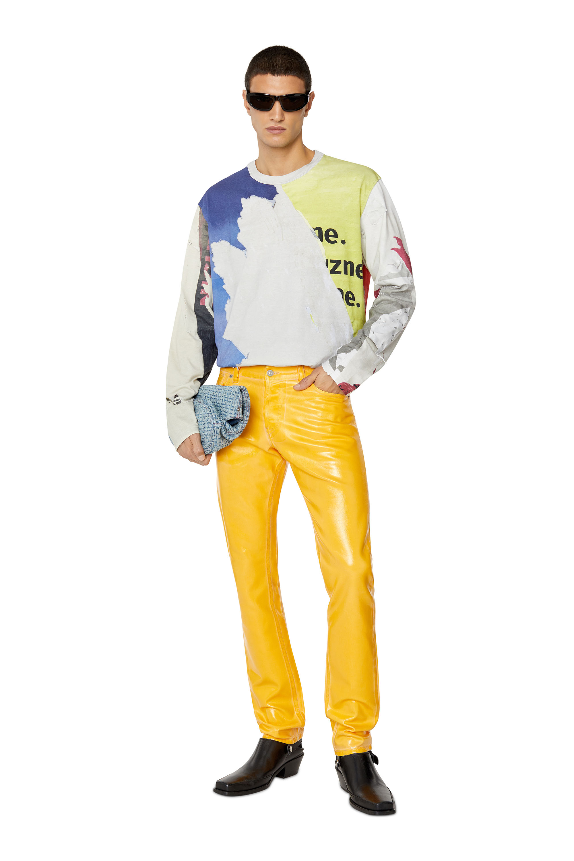 Diesel - 1995 D-Sark 09E50 Straight Jeans, Yellow - Image 2