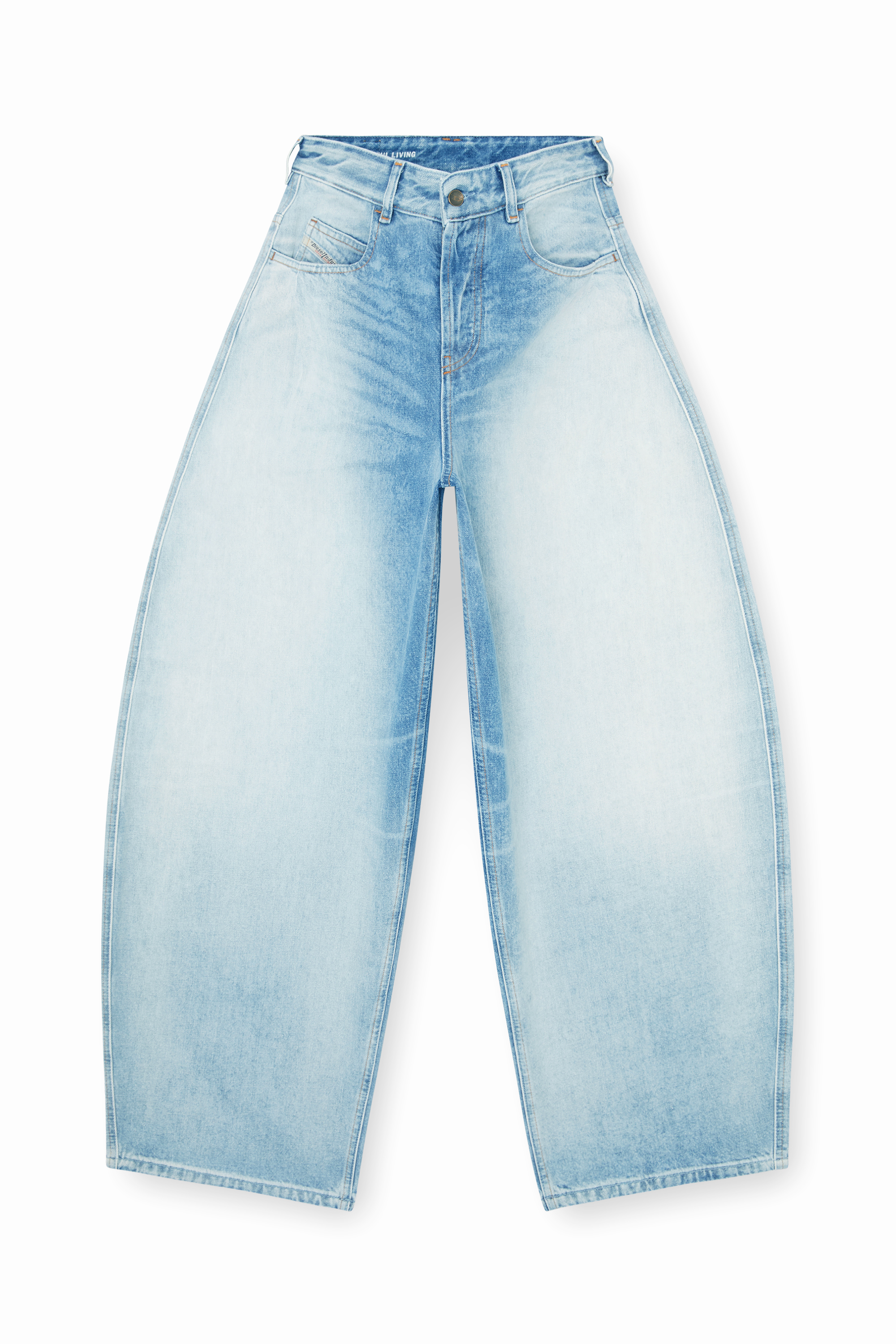 Diesel - Woman's Relaxed Jeans 1987 D-Khelz 007EE, Light Blue - 6