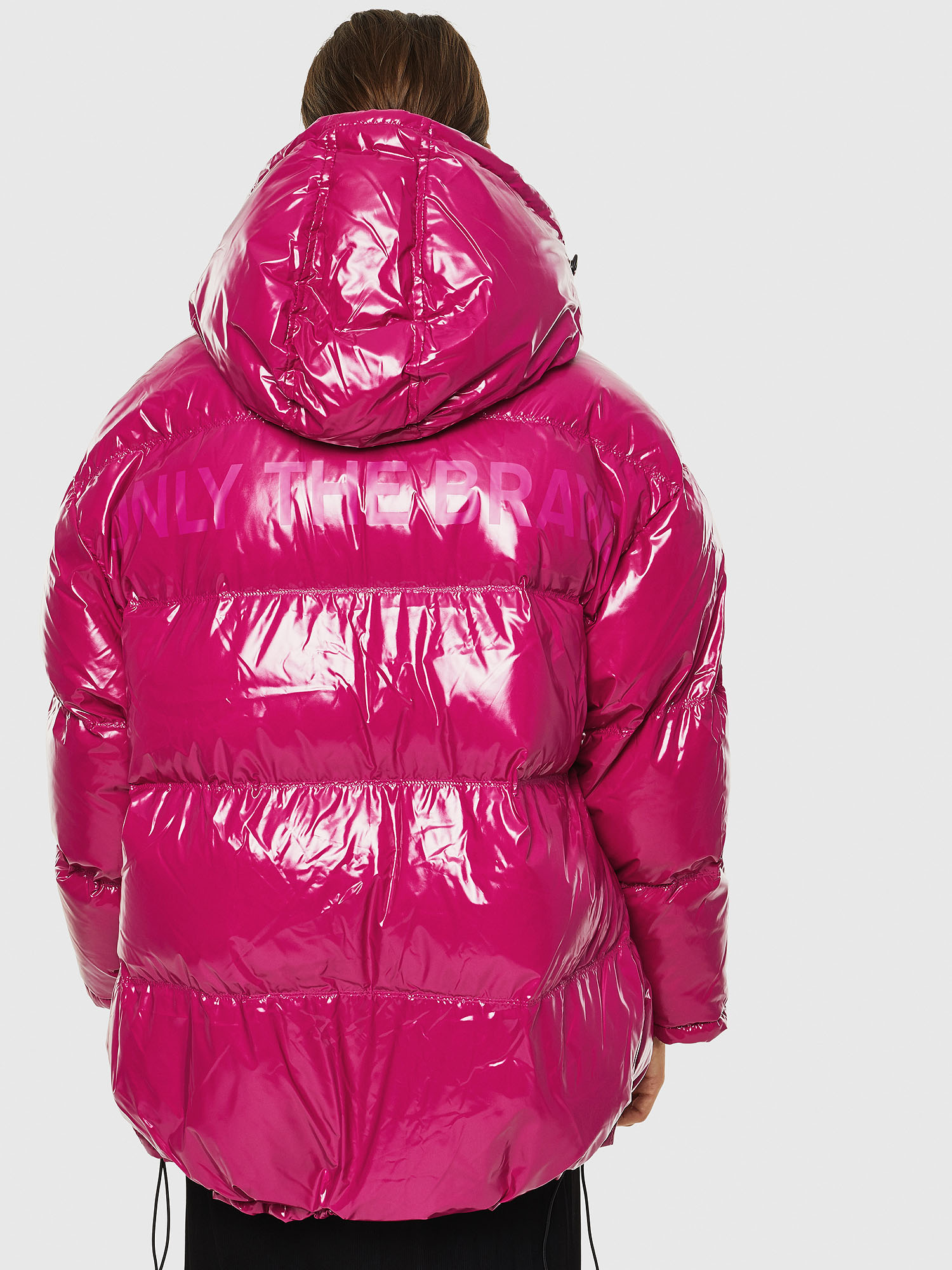 W-ALLA Women: Oversized down jacket in glossy nylon | Diesel