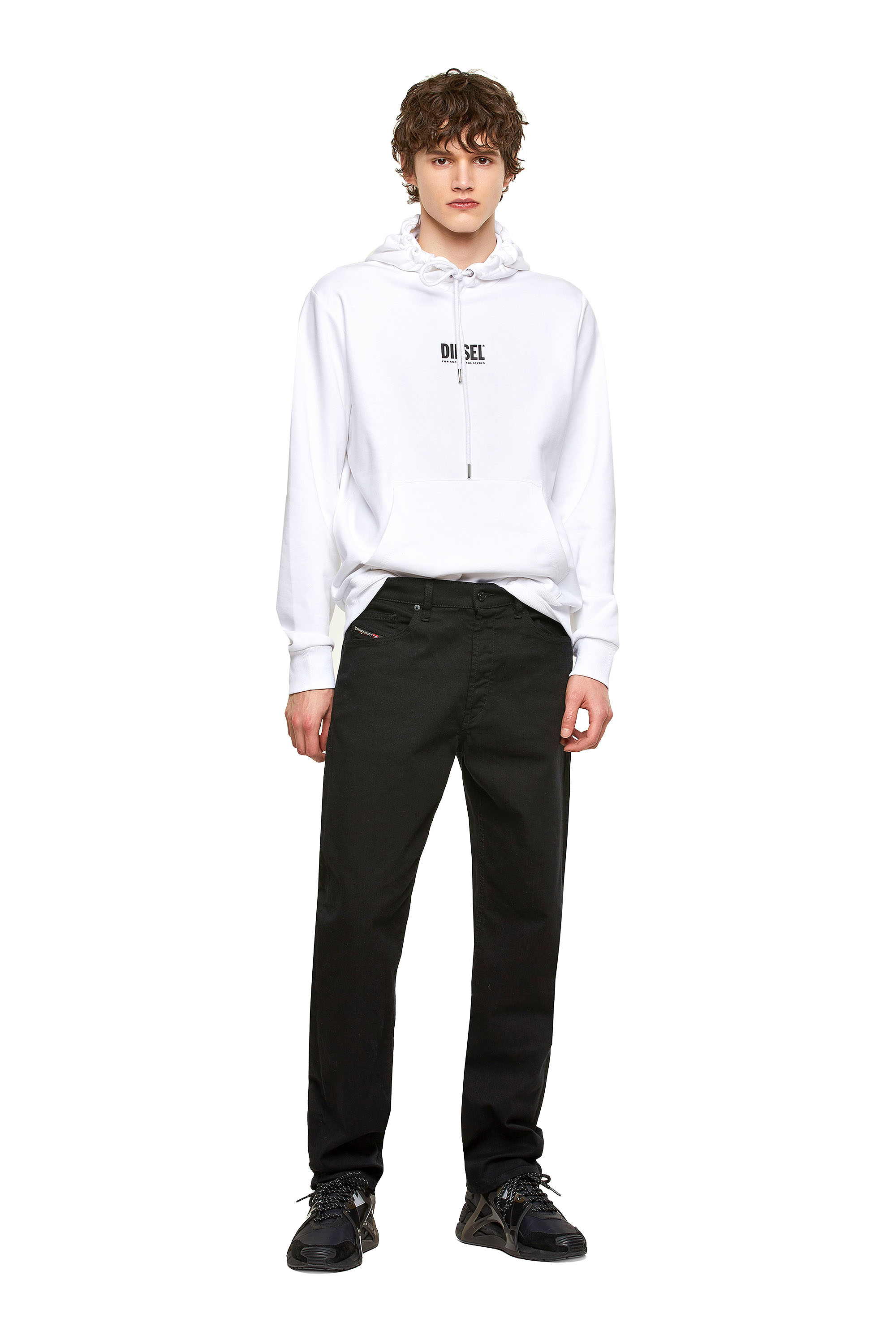 S-GIRK-HOOD-SMALLOGO, White Diesel - S-GIRK-HOOD-SMALLOGO, White - Image 1