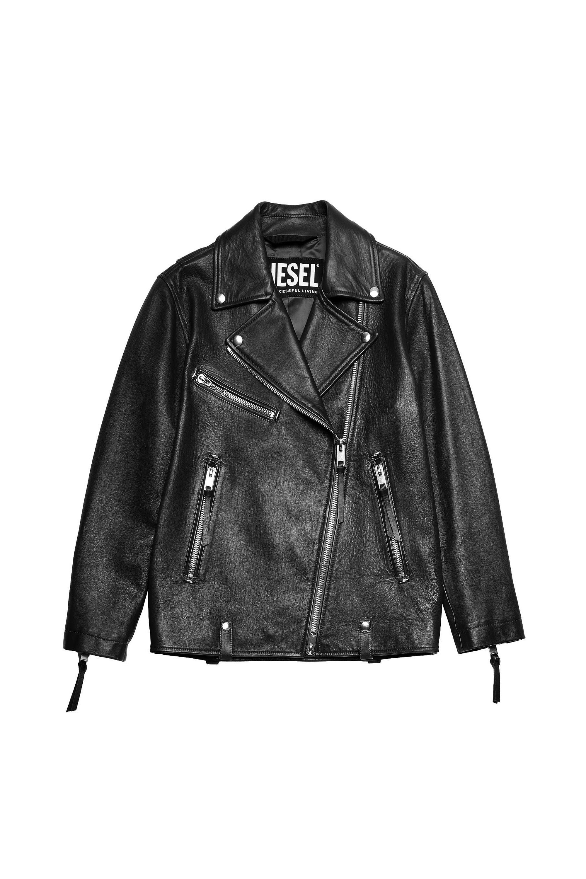 L-EDMEA-A, Black - Leather jackets