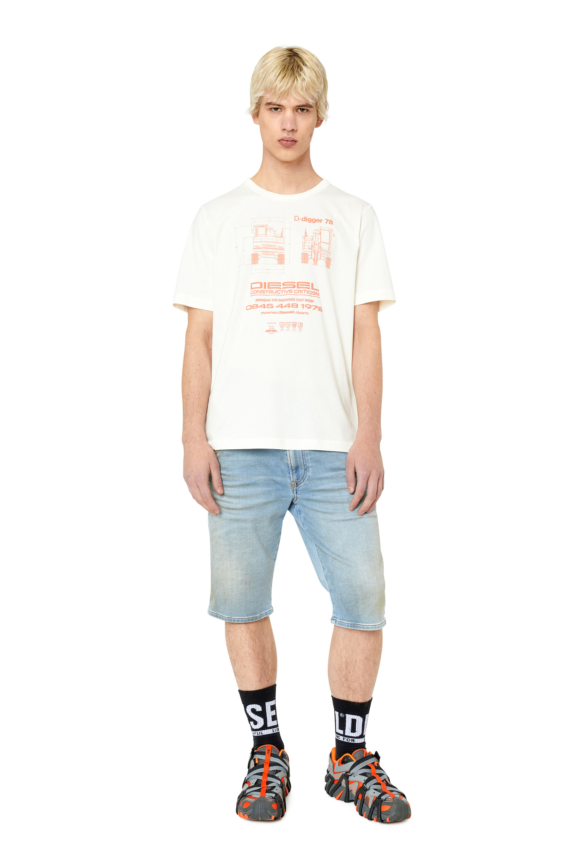 Diesel - D-KROOSHORT-Z-T, Light Blue - Image 2