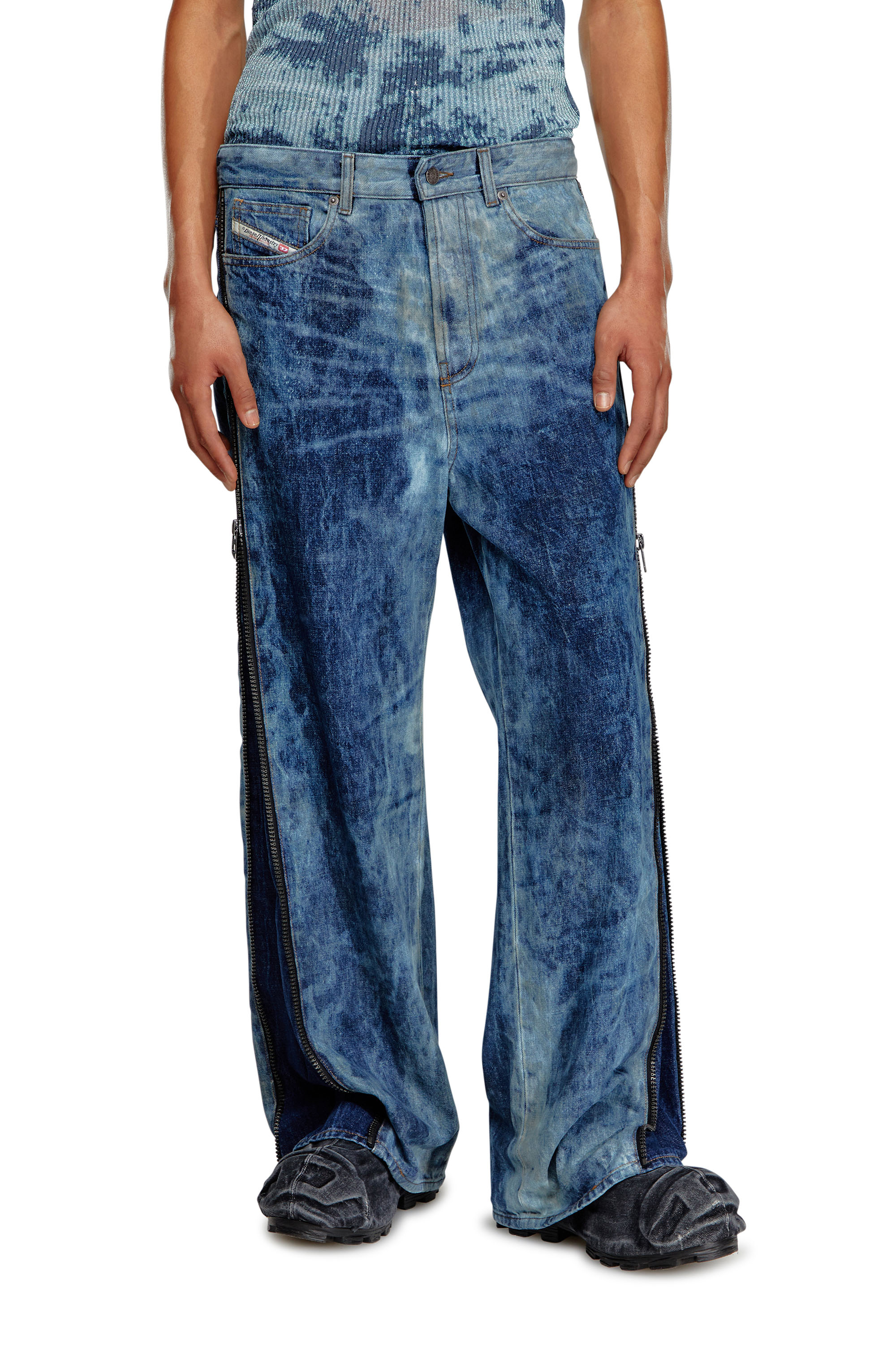 Diesel - Man Straight Jeans D-Rise 0PGAX, Medium blue - Image 2