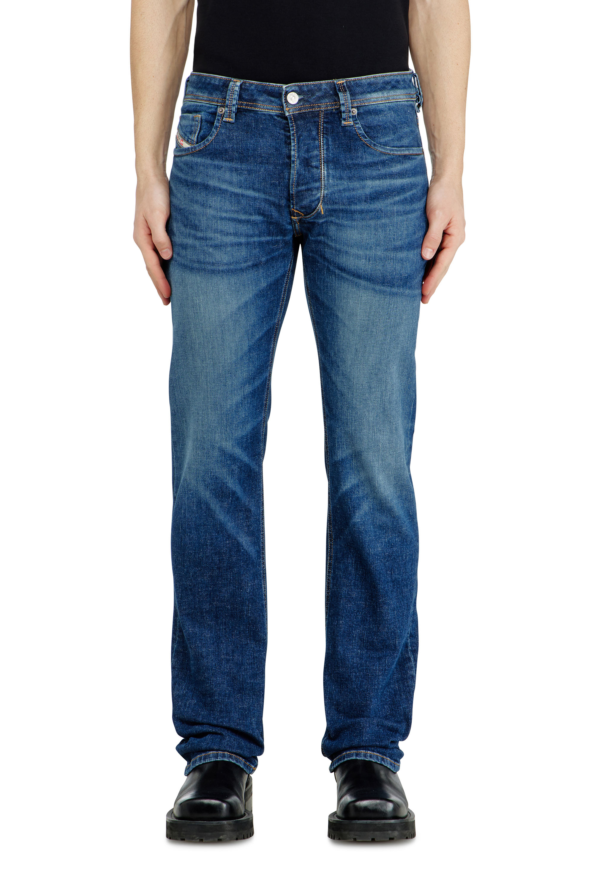Diesel - Man's Regular Jeans 1985 Larkee 09J47, Dark Blue - 1