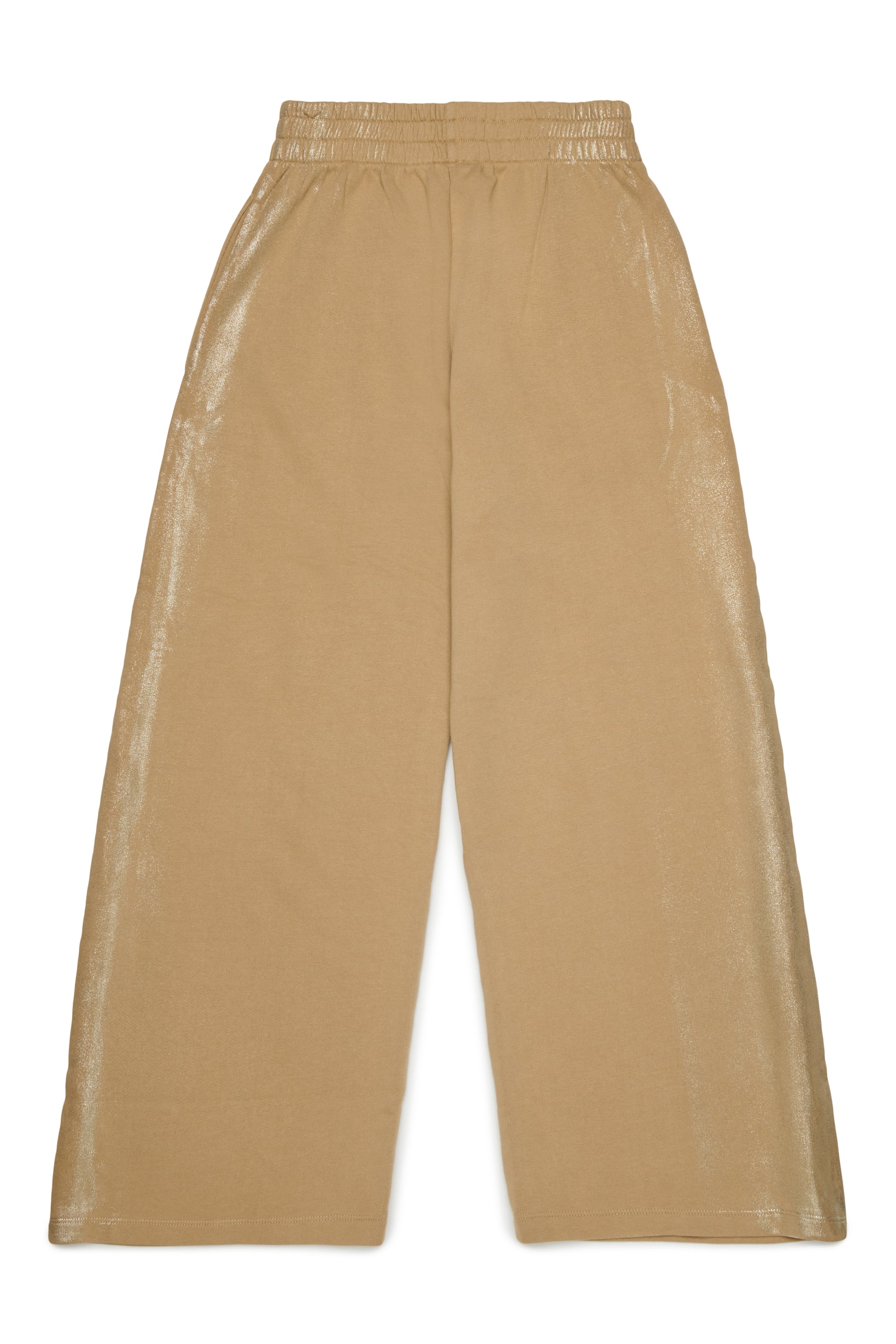 Diesel - PAELIC, Woman's Wide-leg sweatpants with metallic effect in Brown - 2