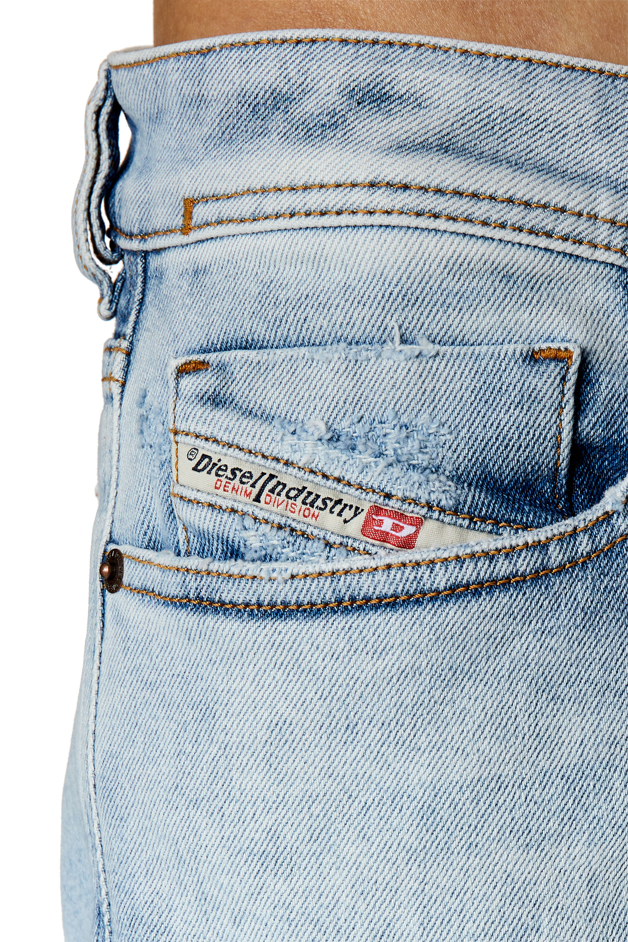 Diesel - 1979 Sleenker 09E90 Skinny Jeans, Light Blue - Image 3