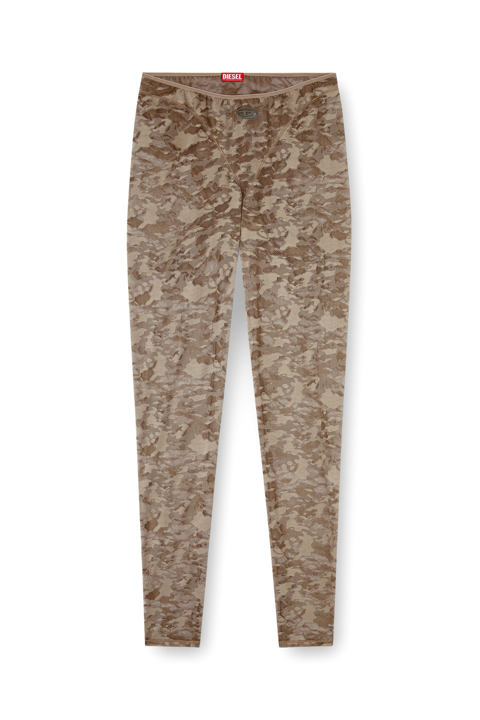 Diesel - CLAIRE-UTLT, Woman's Camo lace leggings in Brown - 2