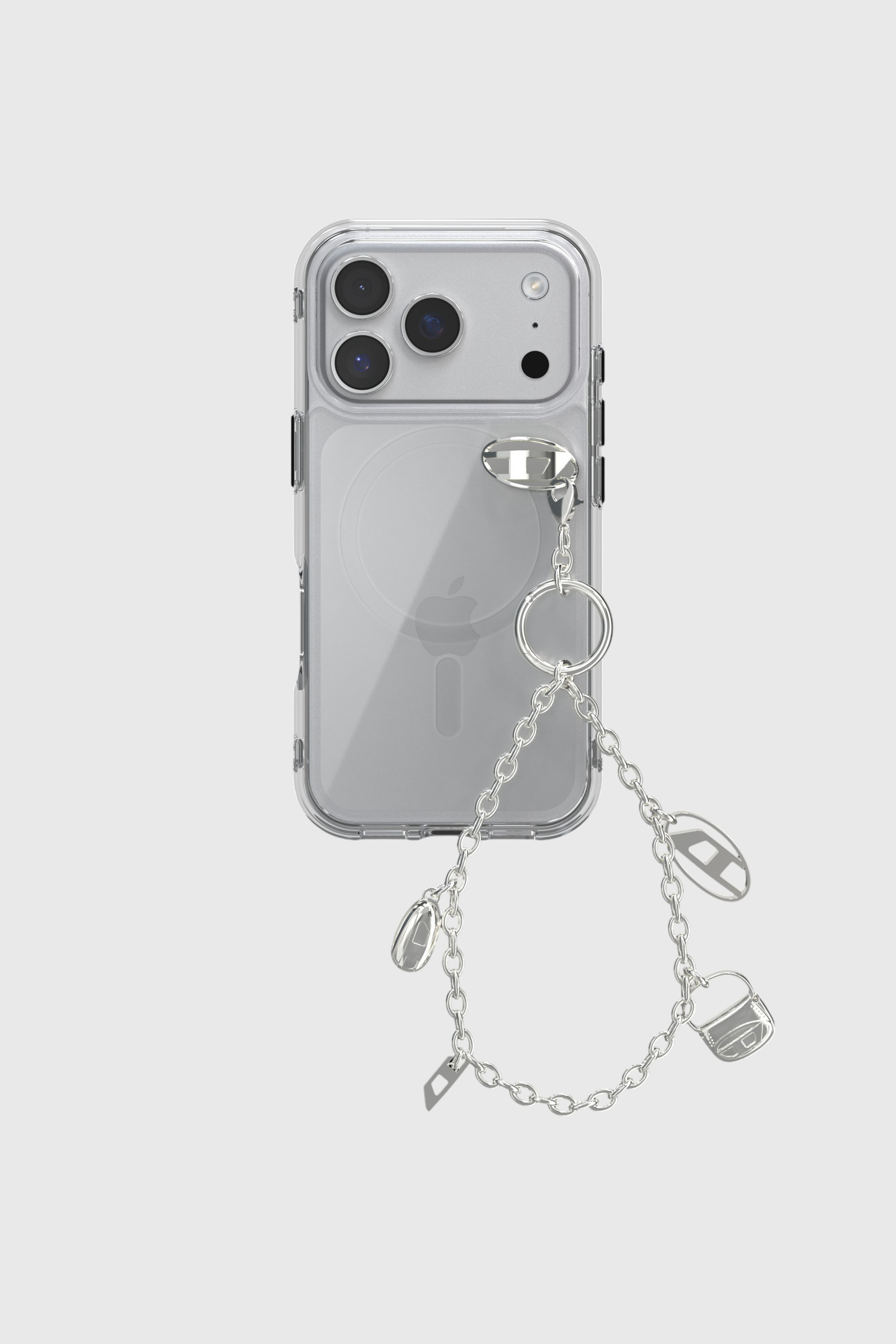 Diesel - 60456  PHONE CHARM, Unisex's Phone Charm & Charm Holder & Dust Plug in Silver - 1