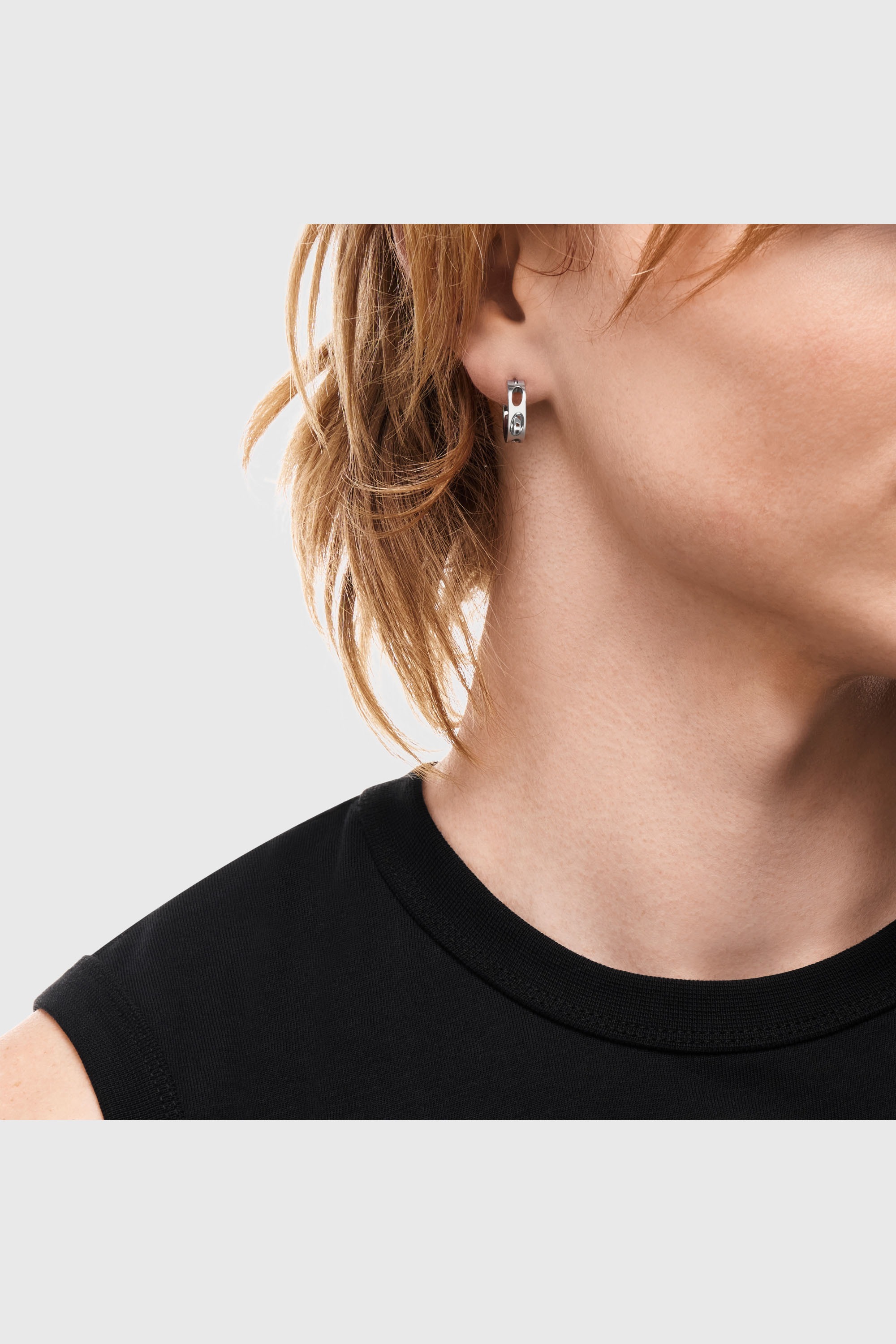 Diesel - DX166440 JEWELLERY, Unisex's Stainless Steel Hoop Earring in Silver - 4