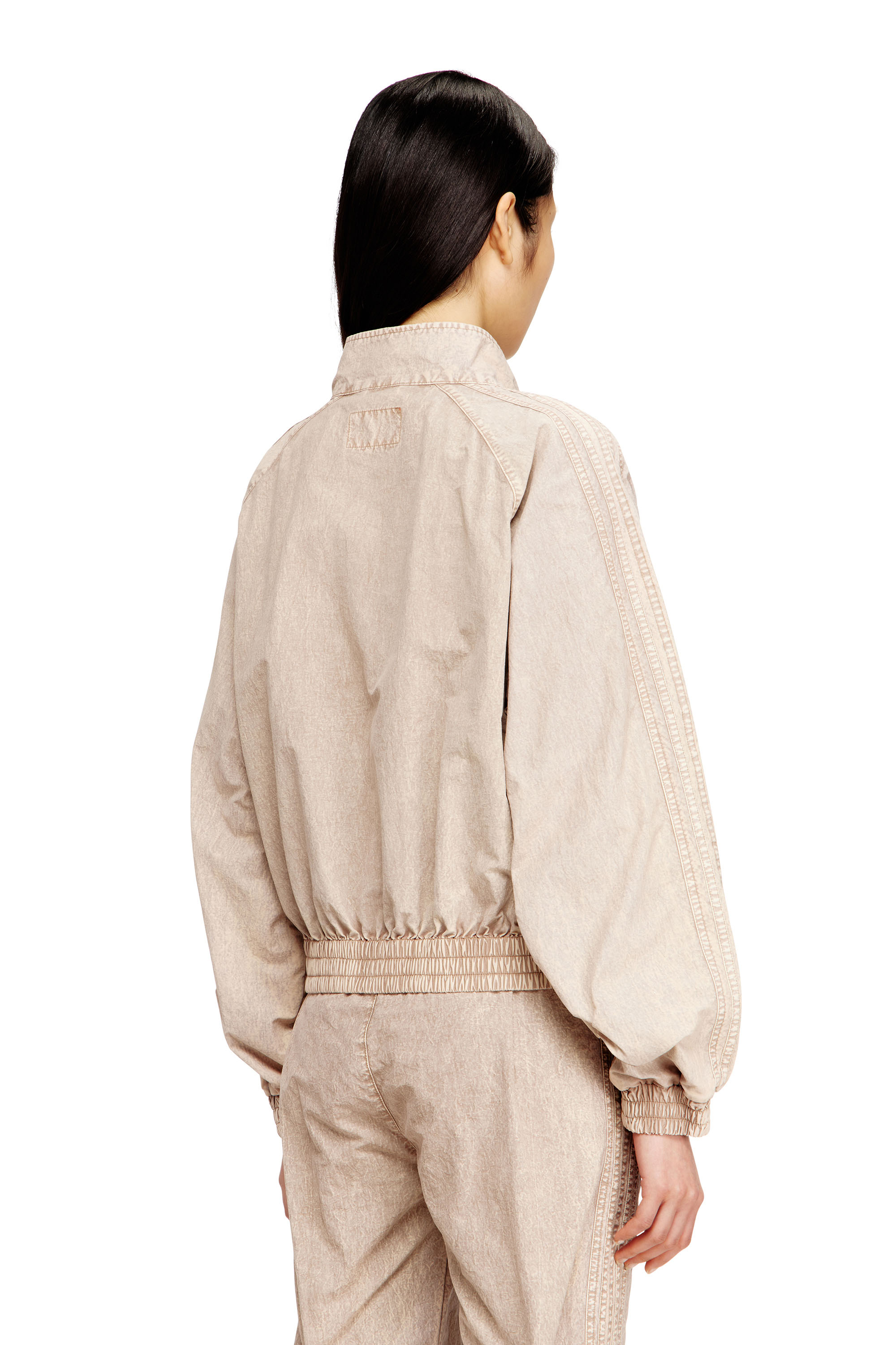 Diesel - G-ARDEN, Woman's Windbreaker in treated Taslan in Beige - 4